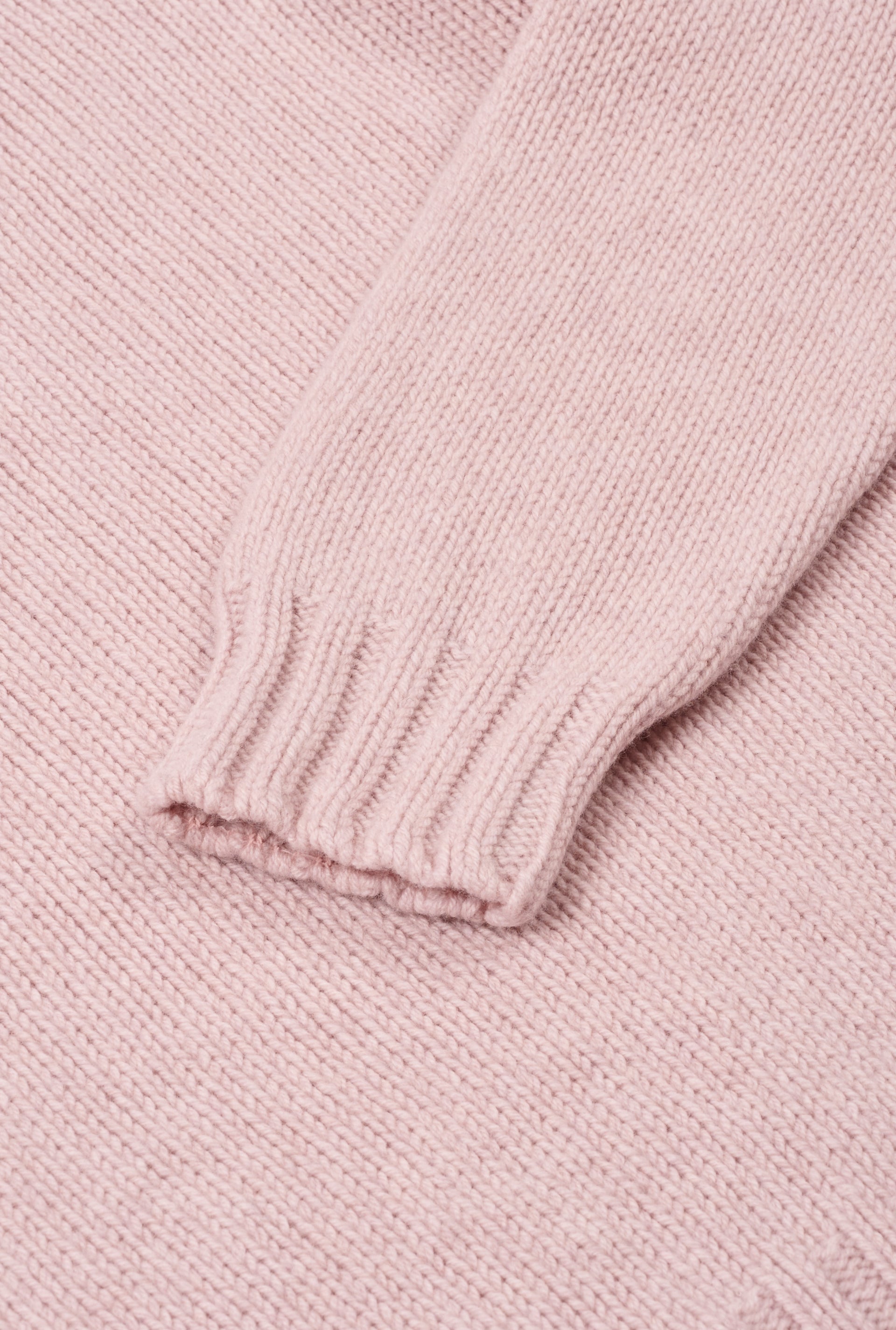 Pink Lambswool Roll Neck Jumper