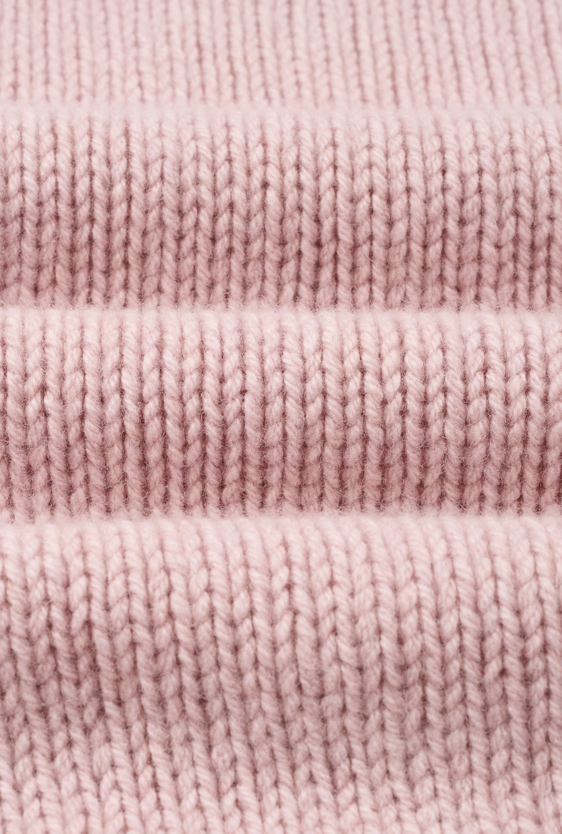 Pink Lambswool Roll Neck Jumper