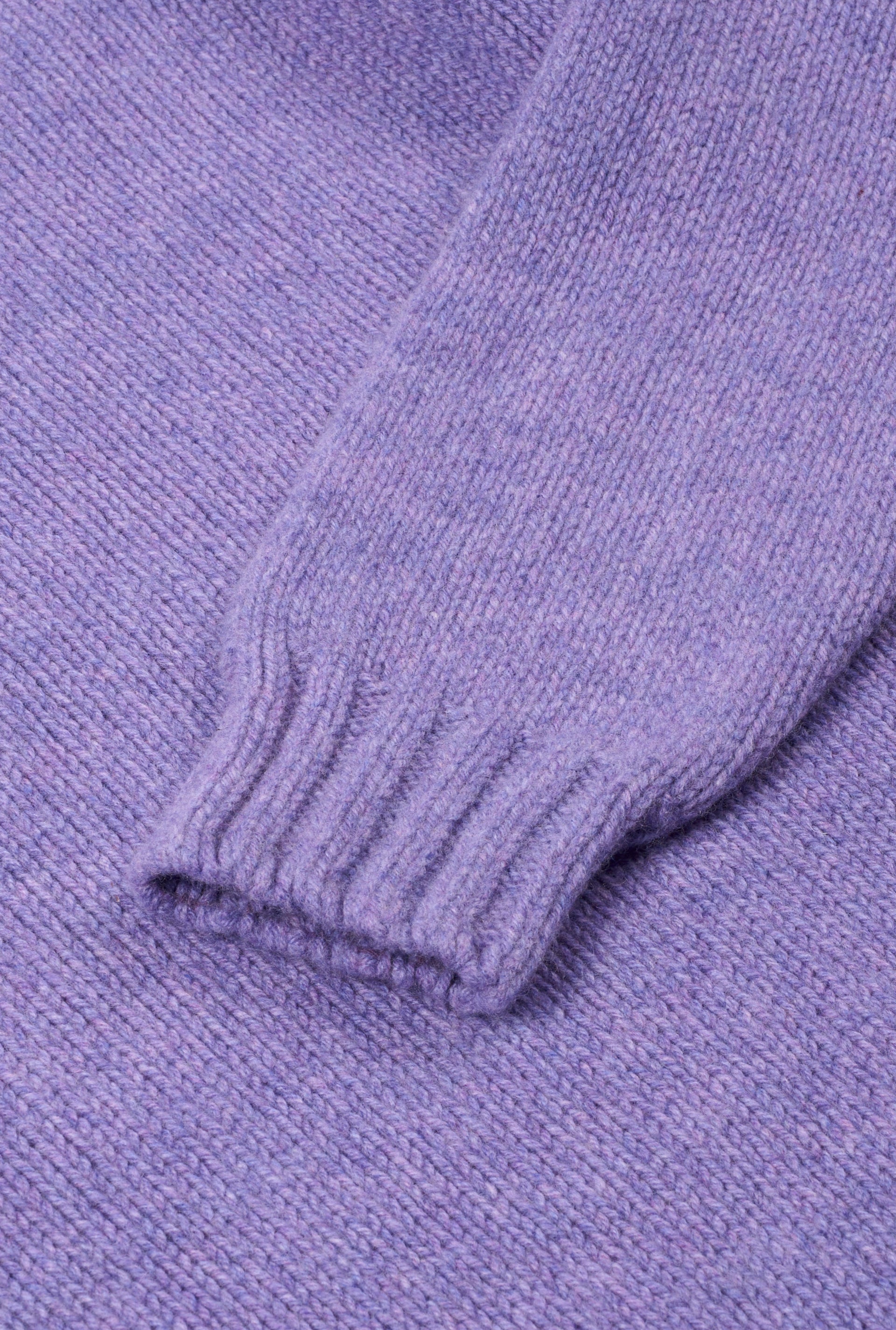 Purple Lambswool Roll Neck Jumper