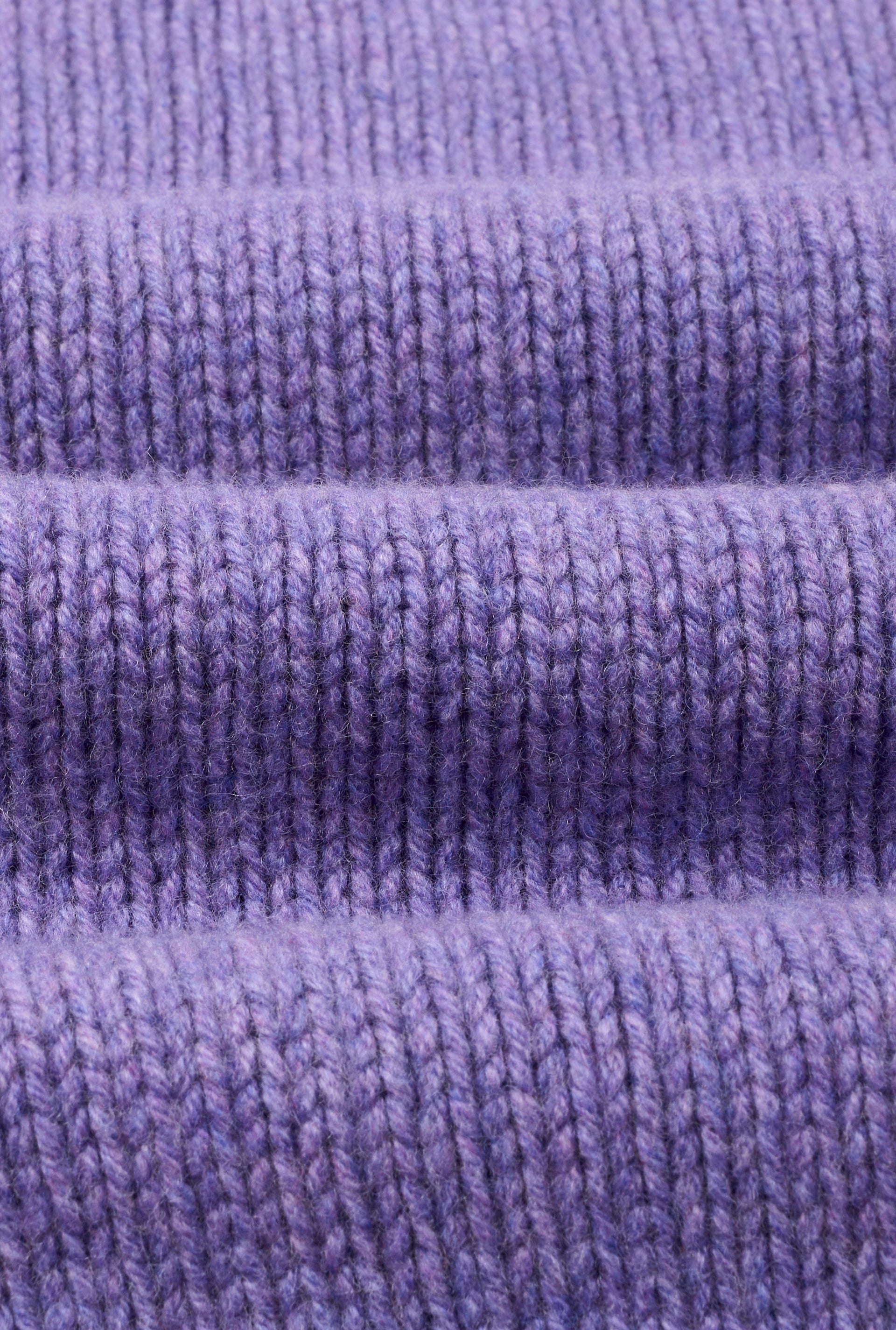 Purple Lambswool Roll Neck Jumper