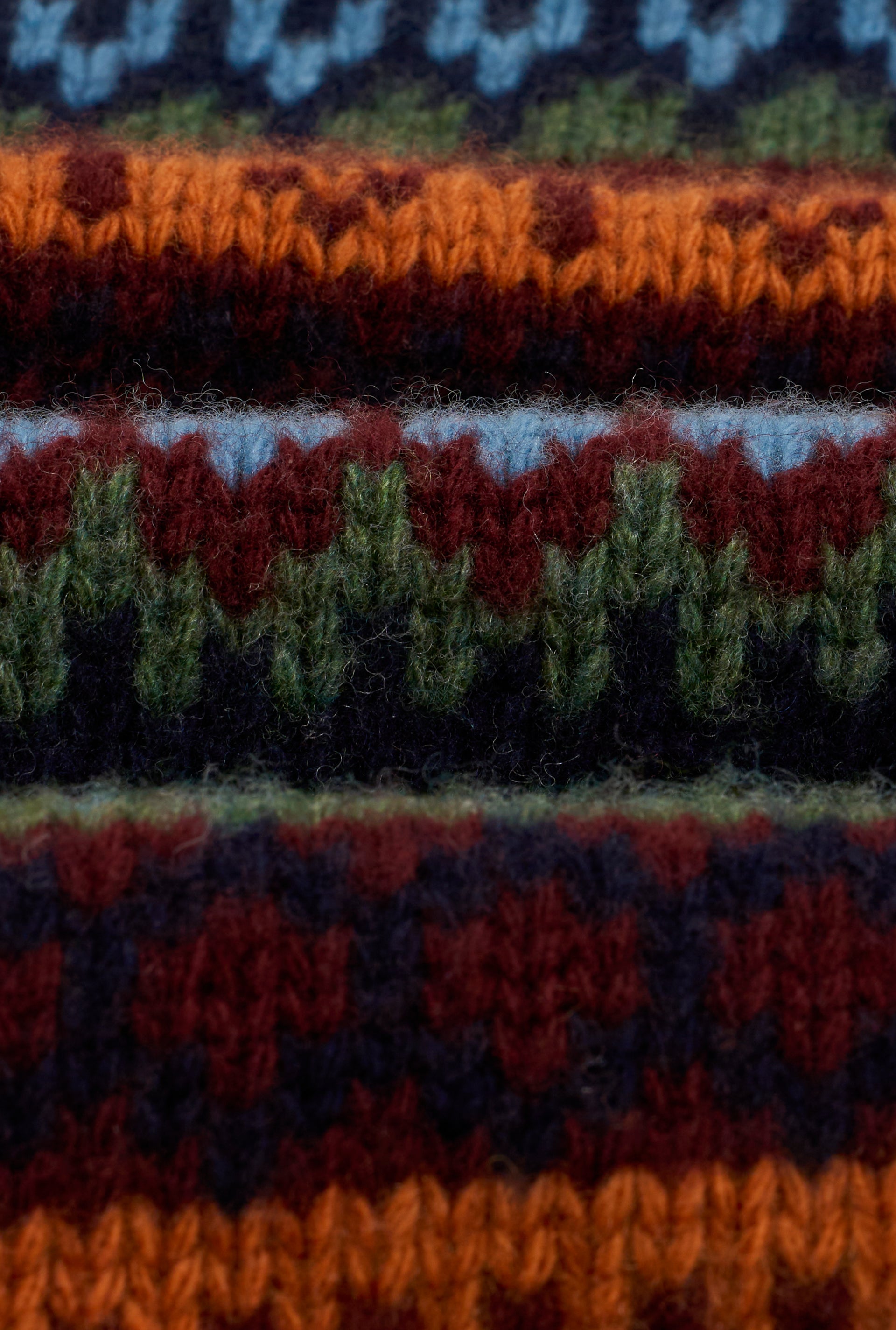 Green & Burgundy Fair Isle Slipover