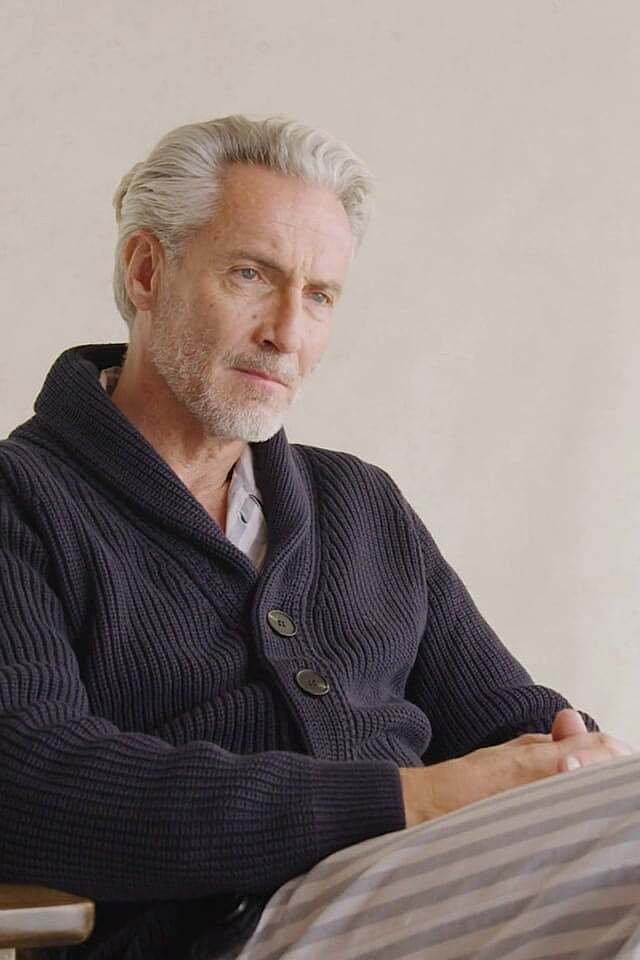 Navy Shawl Collar Cardigan