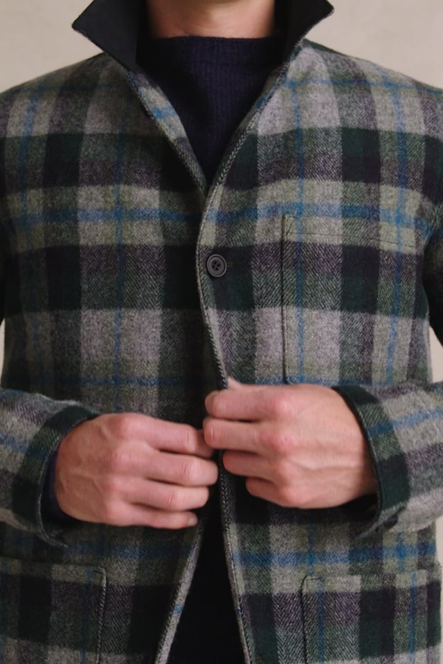 Green Black Watch Painters Jacket