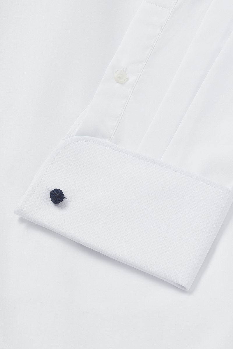White Marcella Classic Fit Double Cuff Evening Shirt