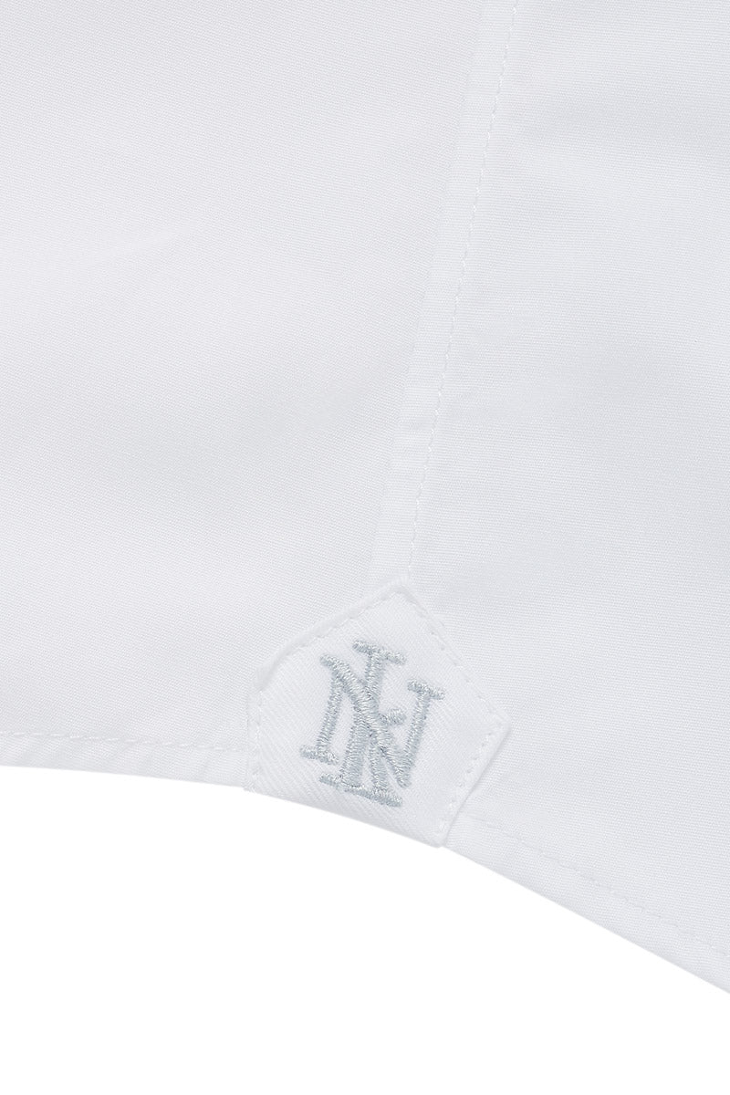White Marcella Classic Fit Double Cuff Evening Shirt
