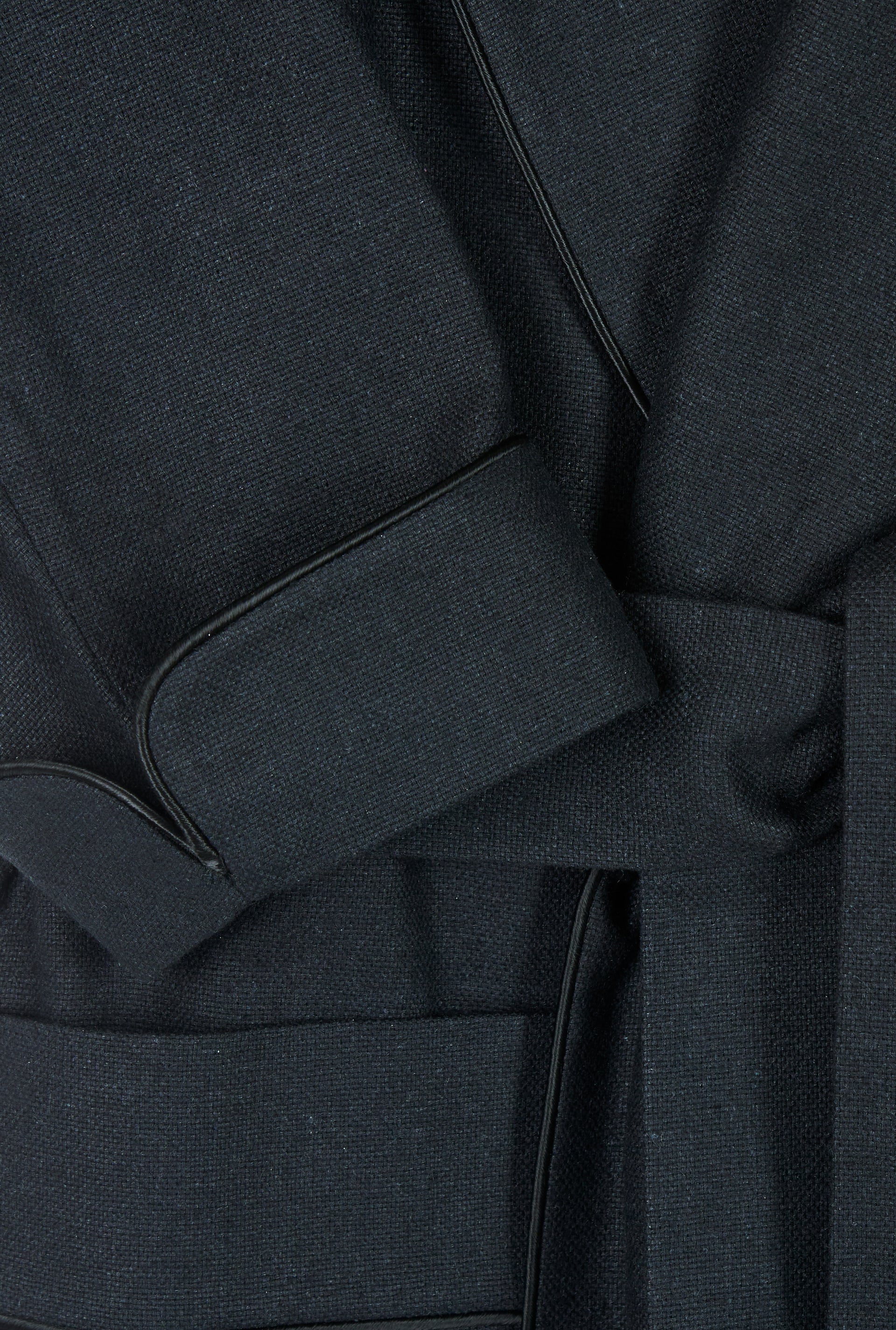 The Black Silk Lounge Robe