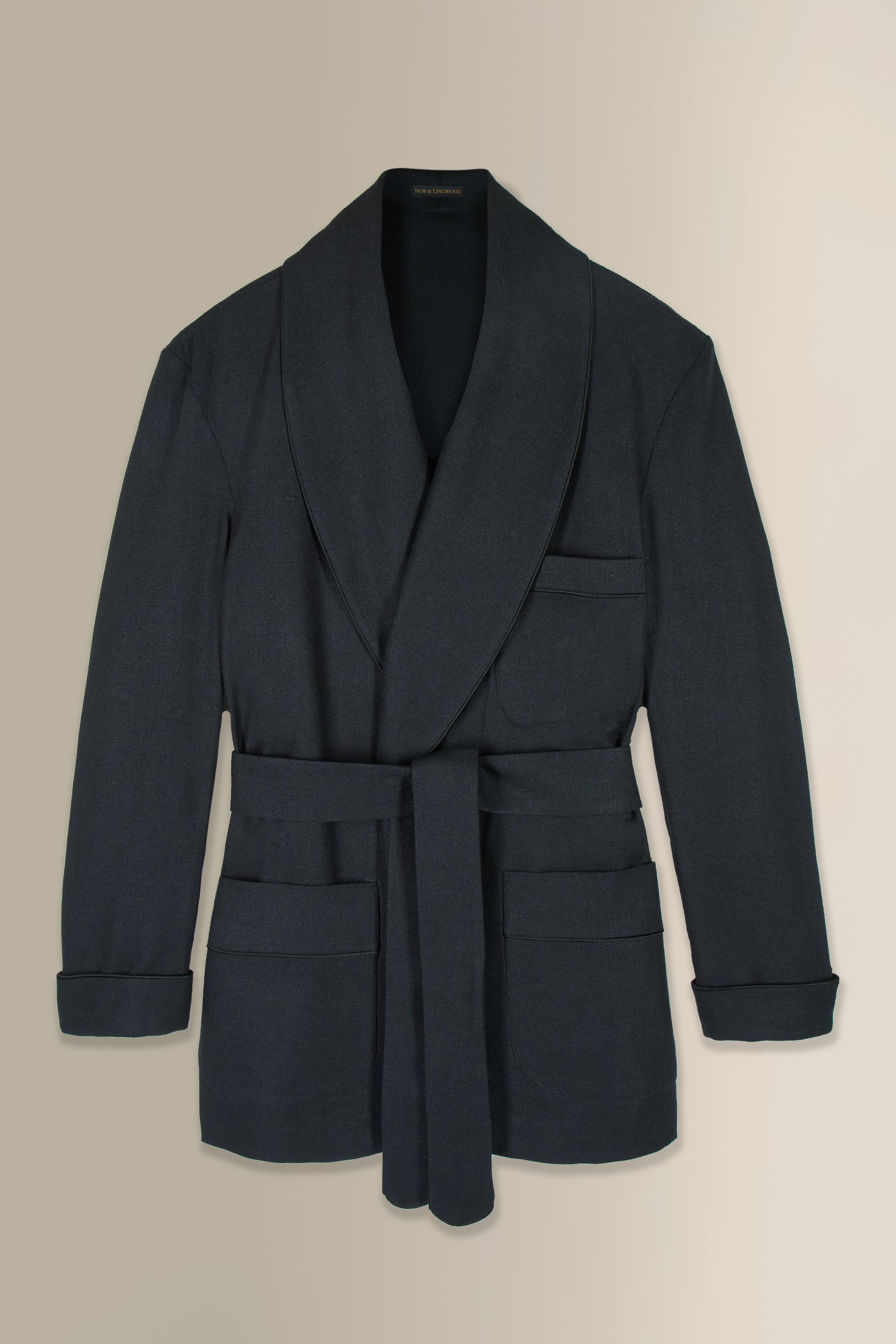 The Black Silk Lounge Robe