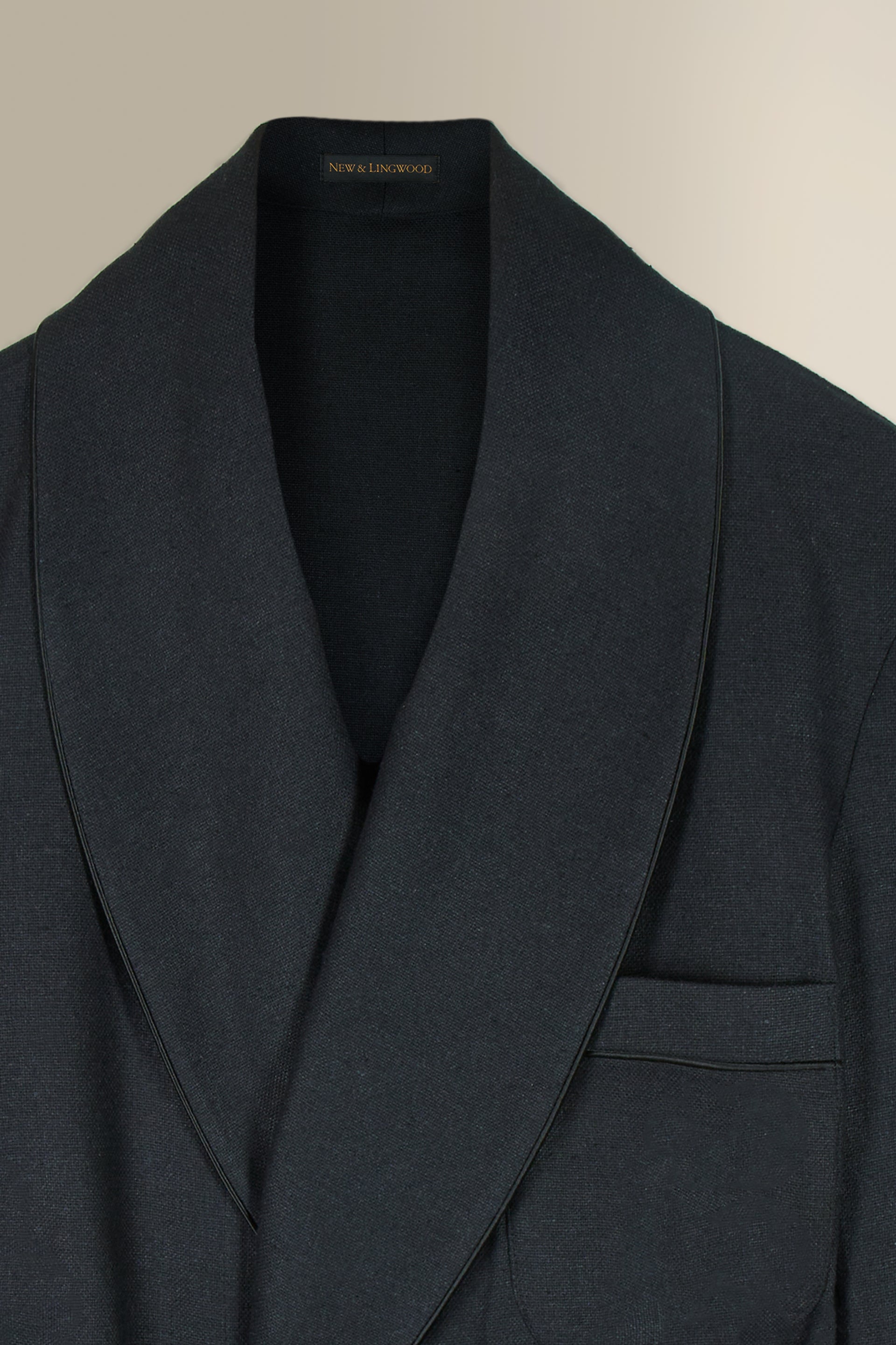 The Black Silk Lounge Robe