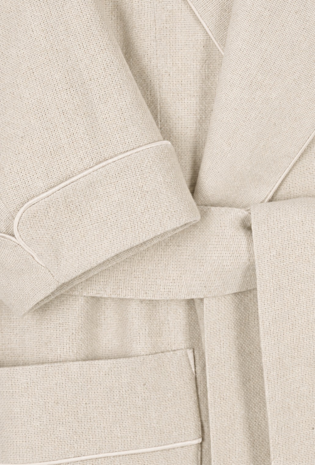 The Ivory Silk Lounge Robe