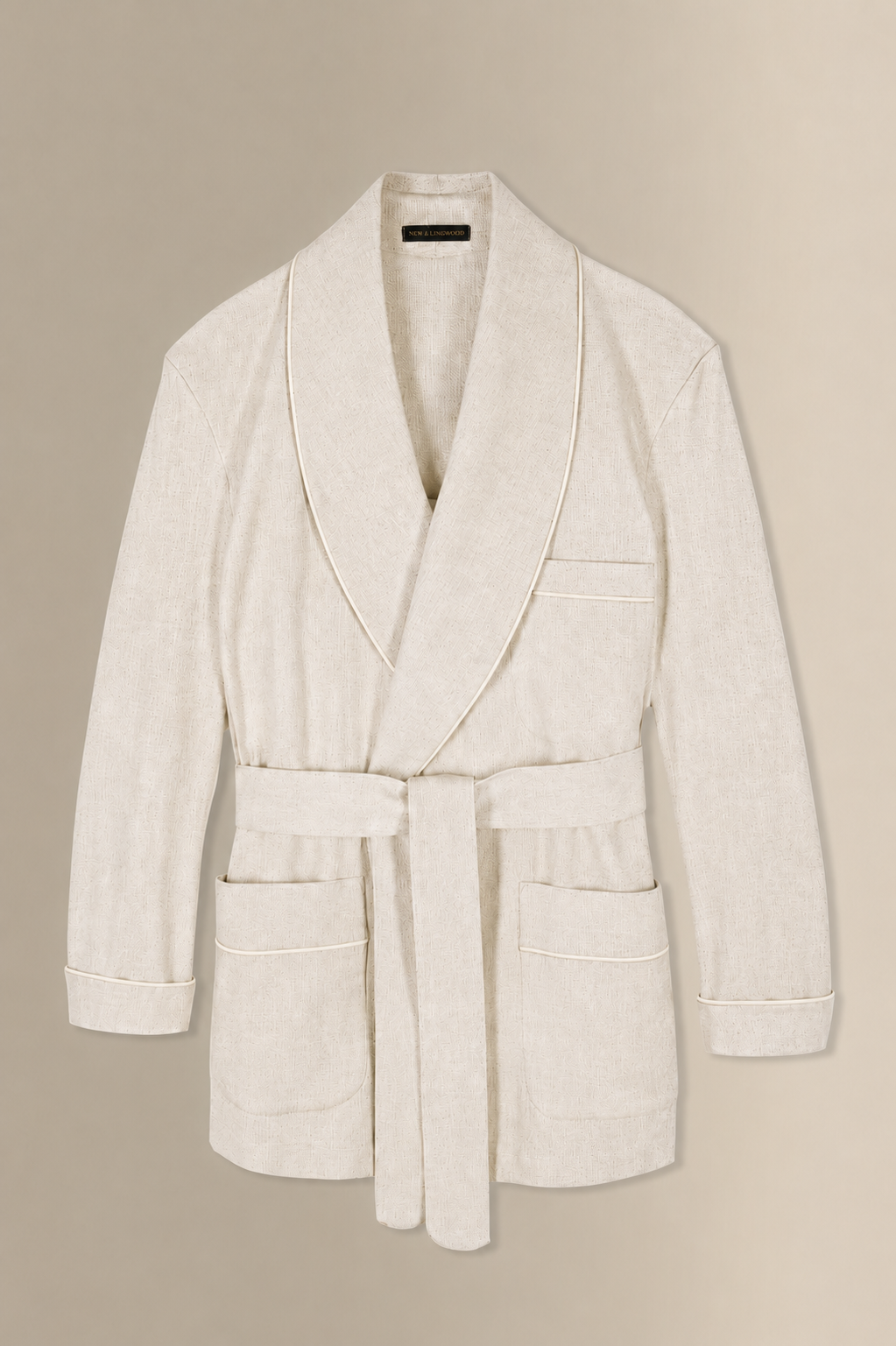 The Ivory Silk Lounge Robe