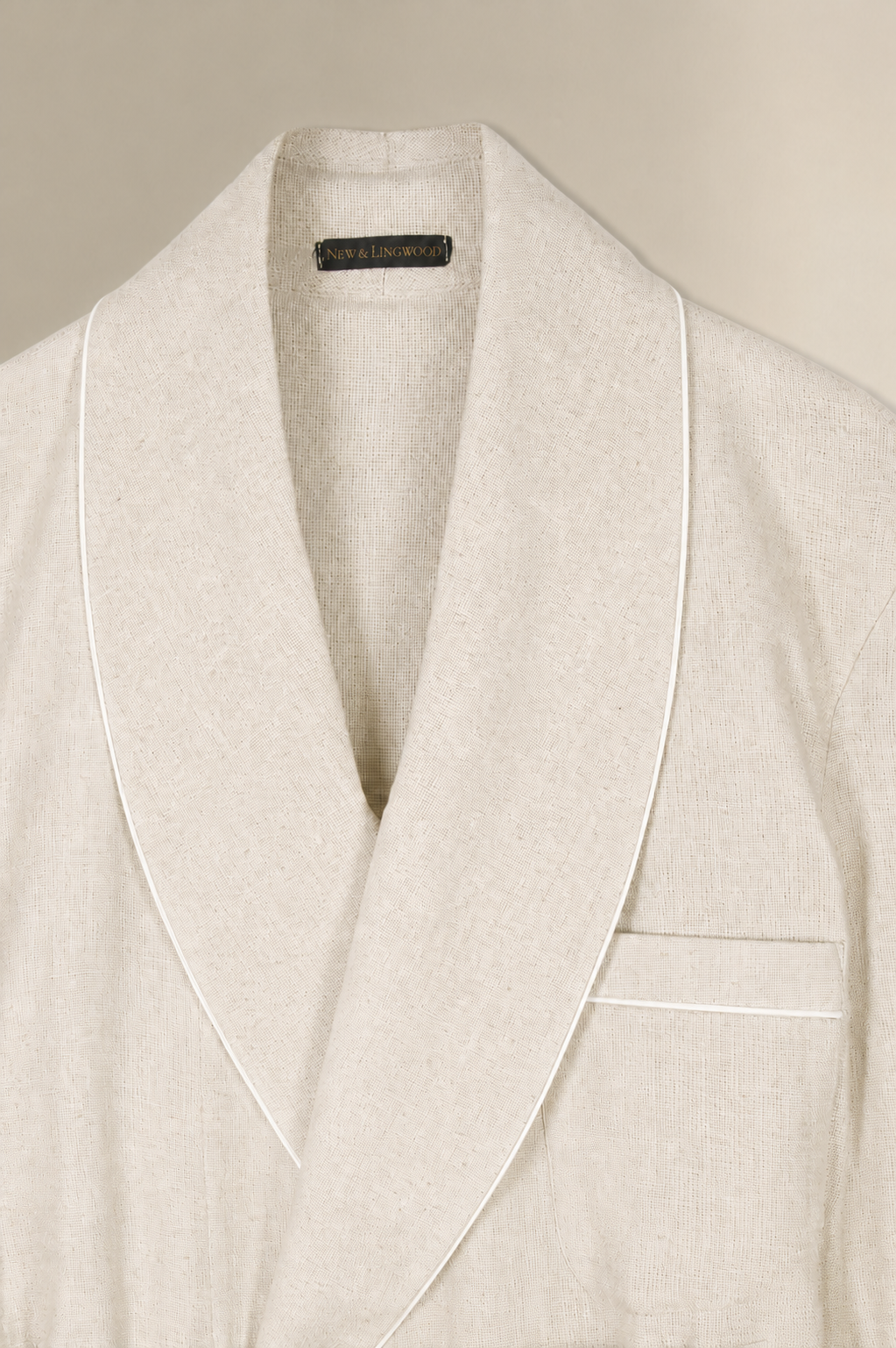 The Ivory Silk Lounge Robe