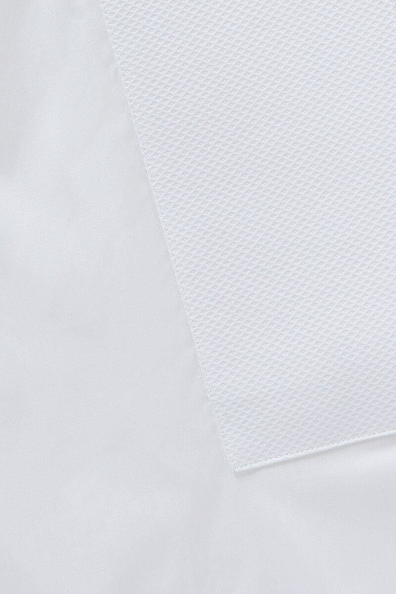 White Curzon Standard Fit Neckband Shirt