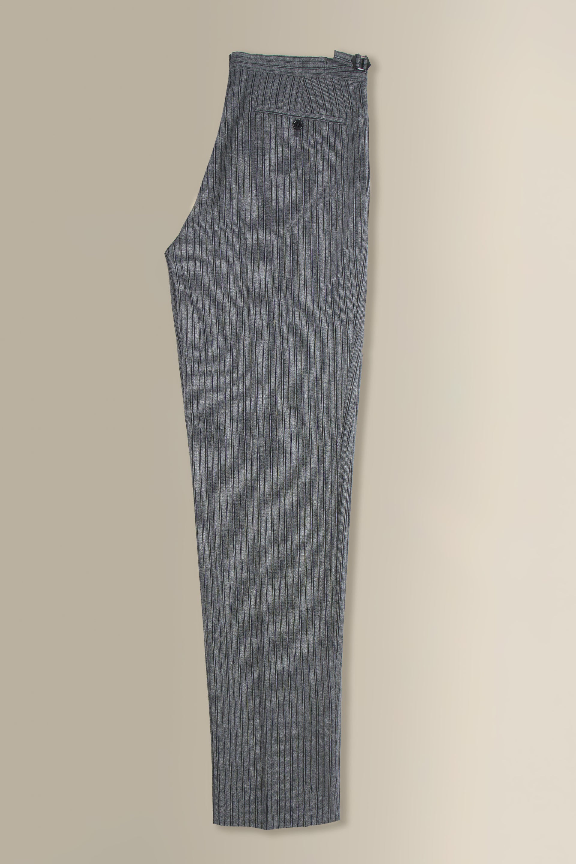Black & Grey Stripe Single Pleat Morning Trousers