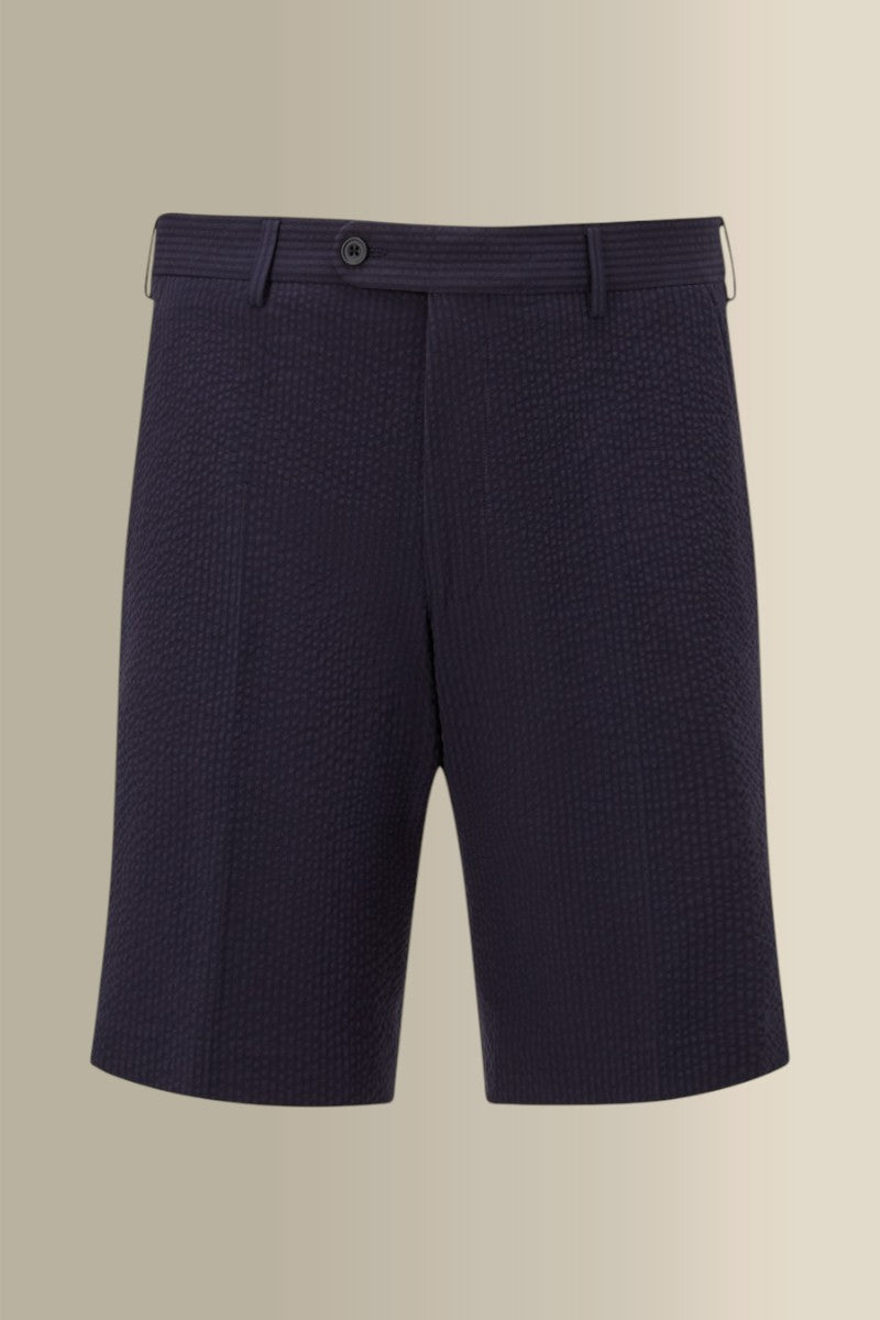 Navy Seersucker Shorts