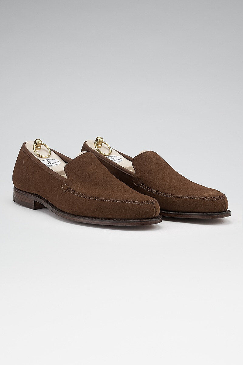 Tobacco Calf Suede Eton Loafers
