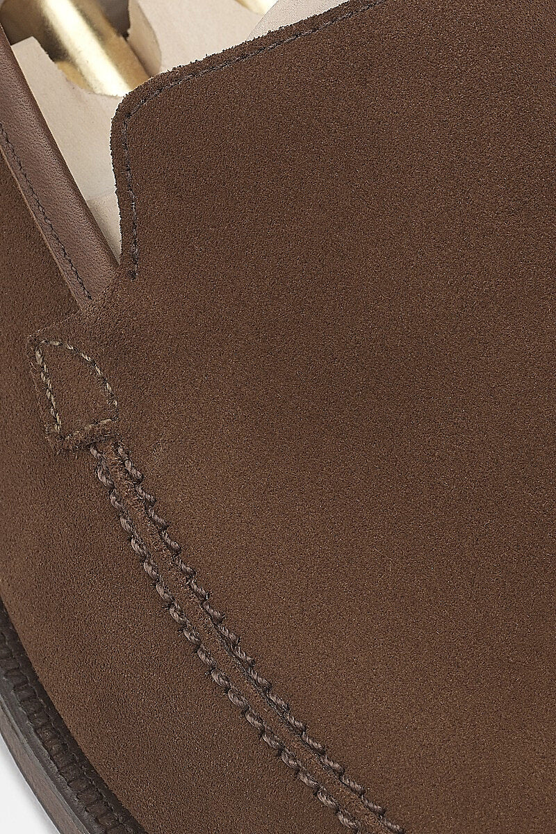 Tobacco Calf Suede Eton Loafers