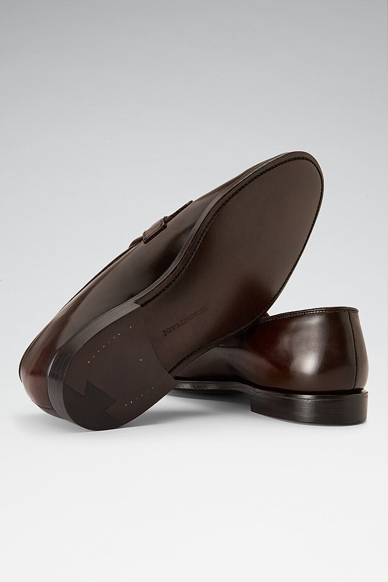 Cordovan Leather Butterfly Loafers