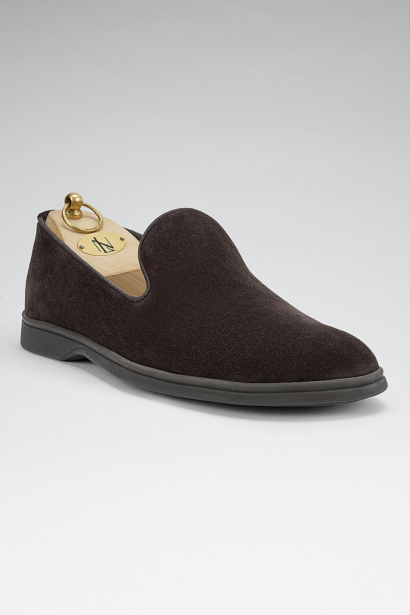 Chocolate Suede All Day Slipper