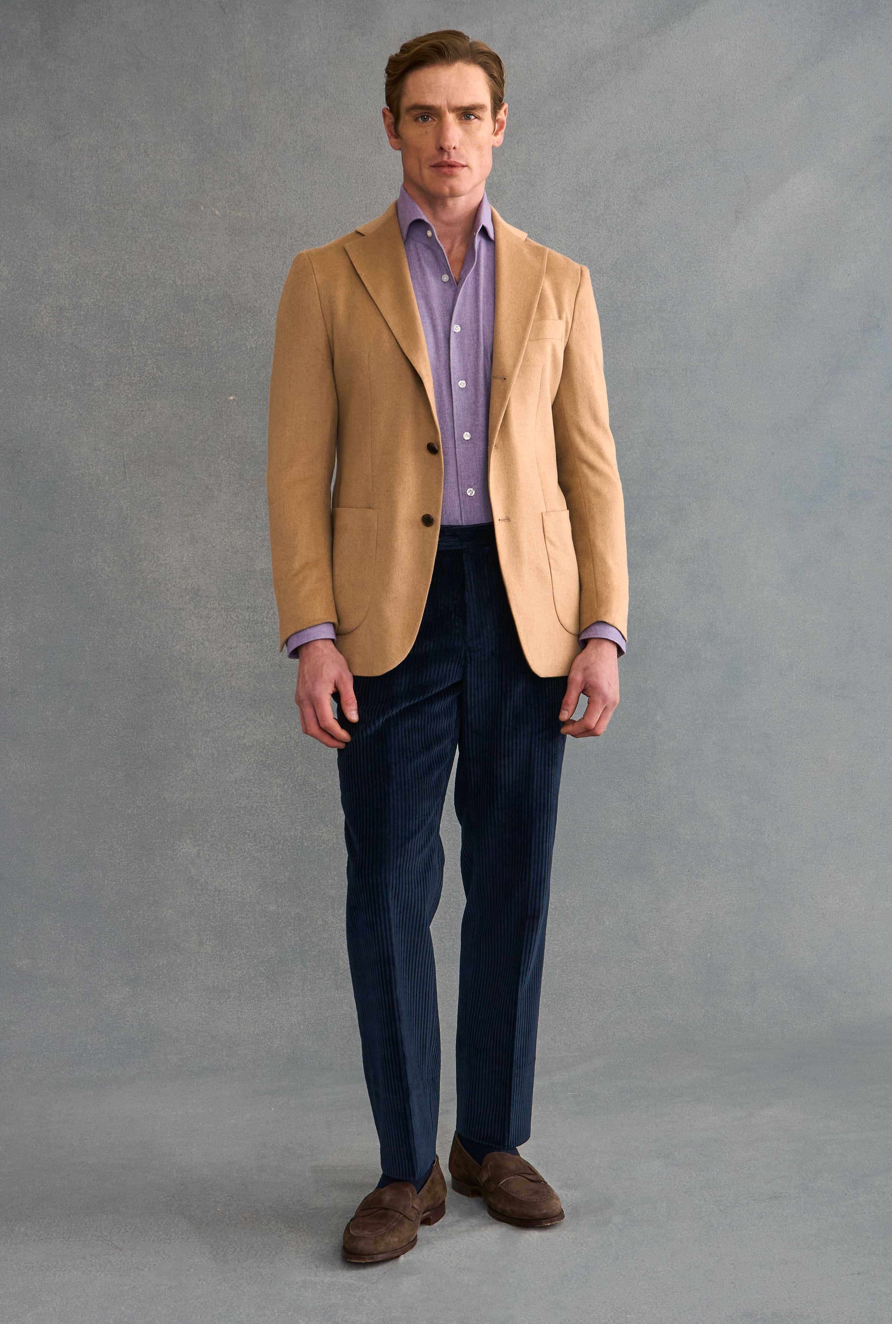 Fawn Single Breasted Camel Hair Jacket