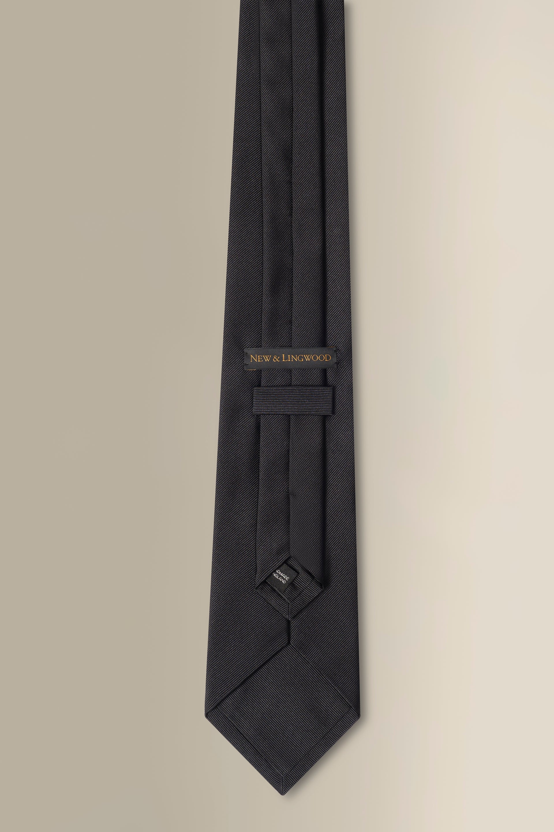 Black Woven Silk Tie