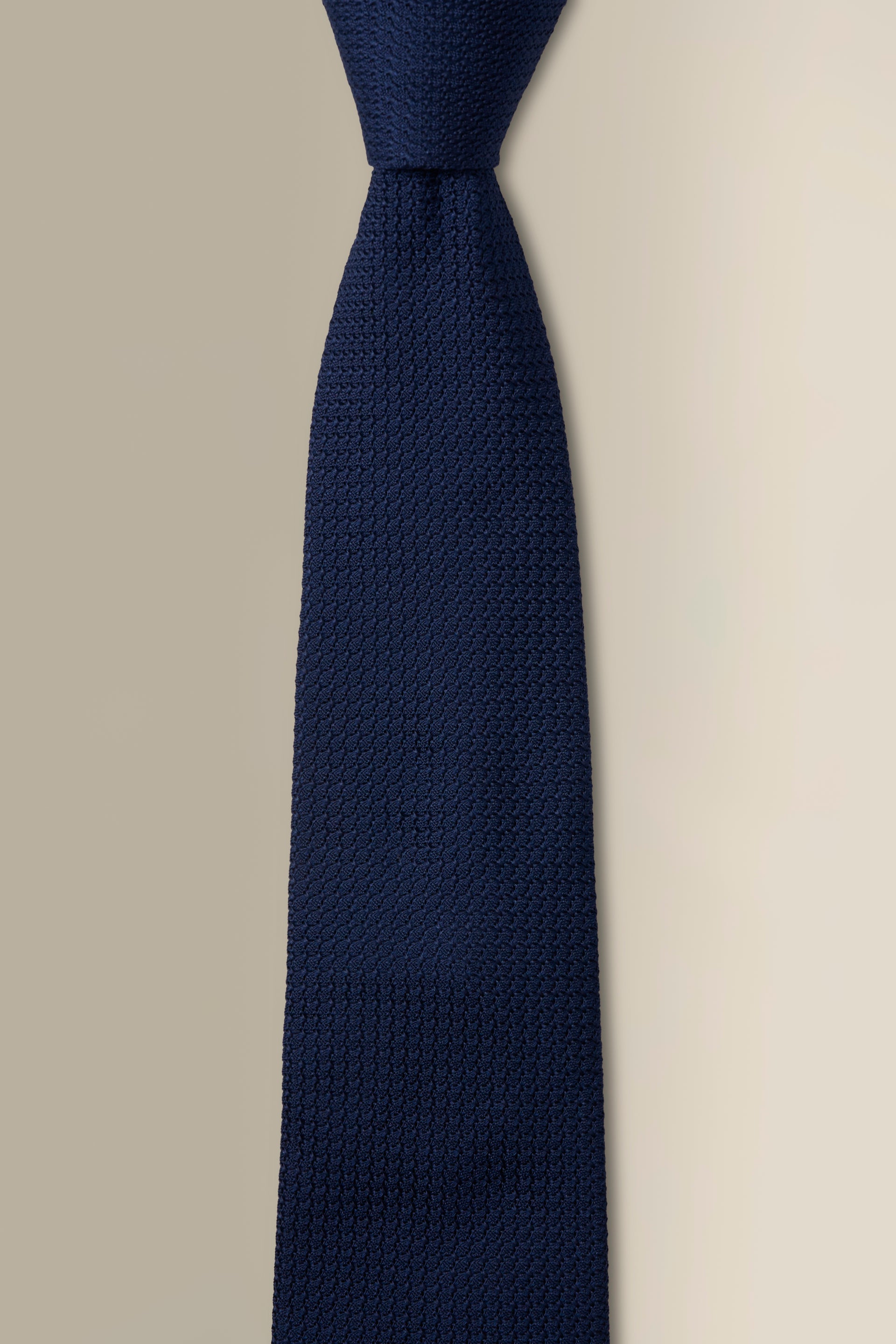 Navy Woven Grenadine Tie