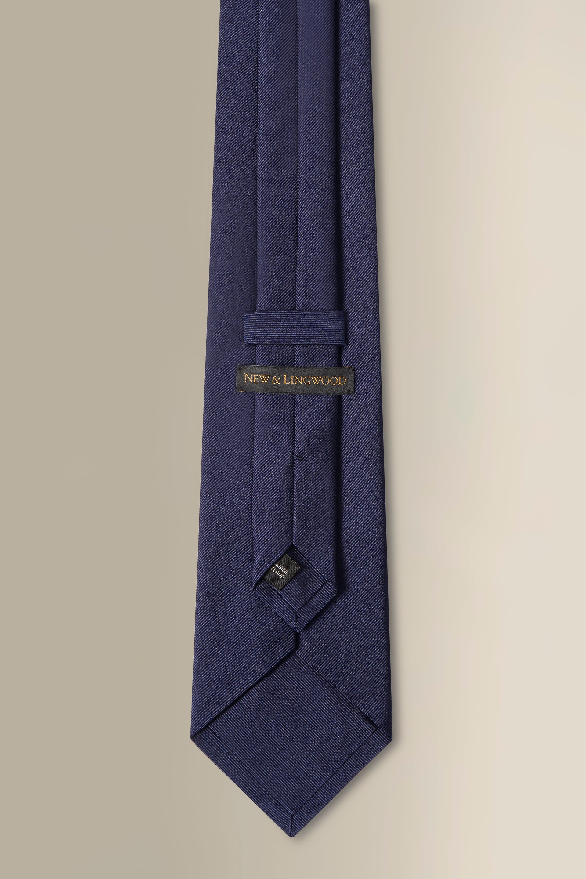 Navy Woven Silk Tie