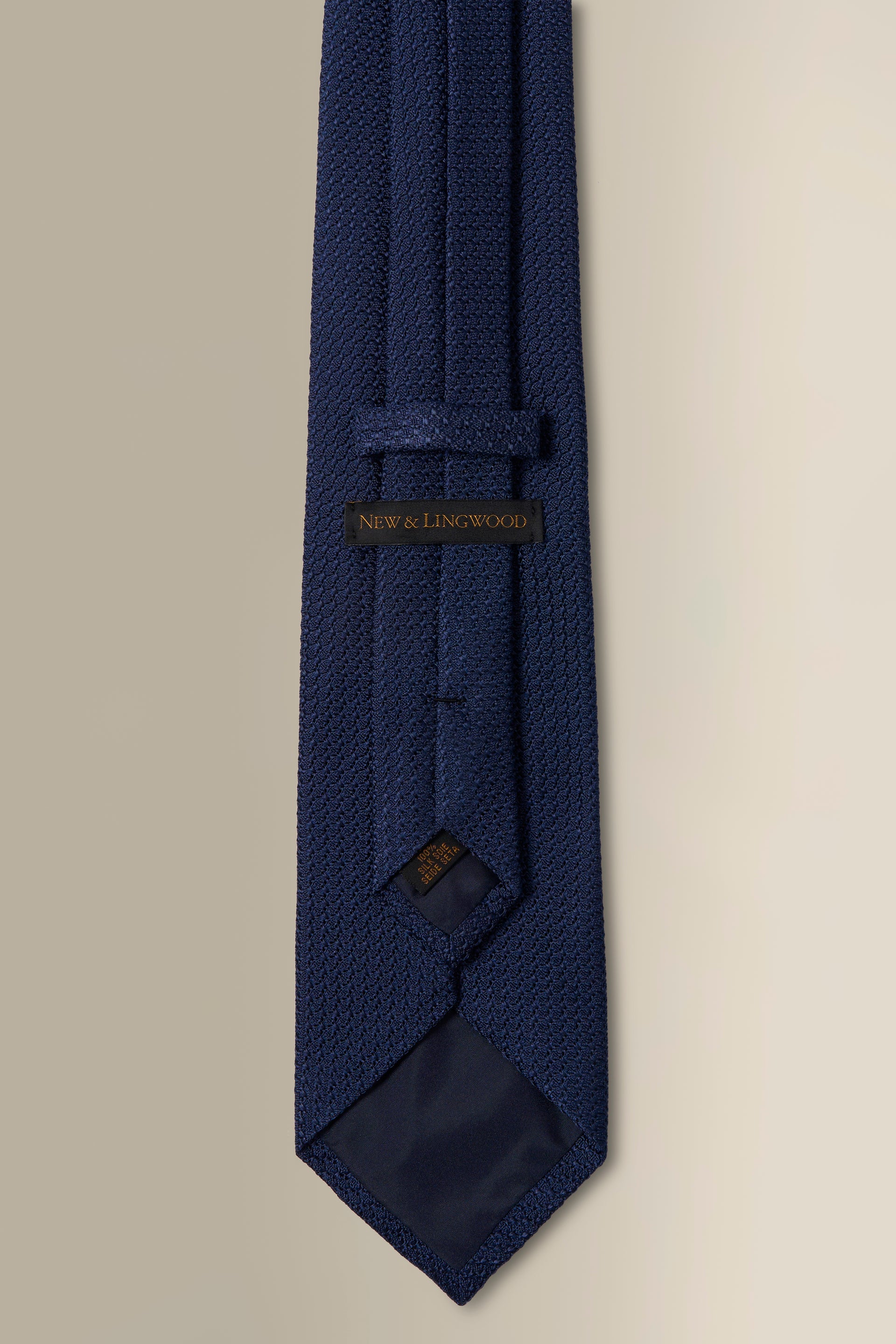 Navy Woven Grenadine Tie