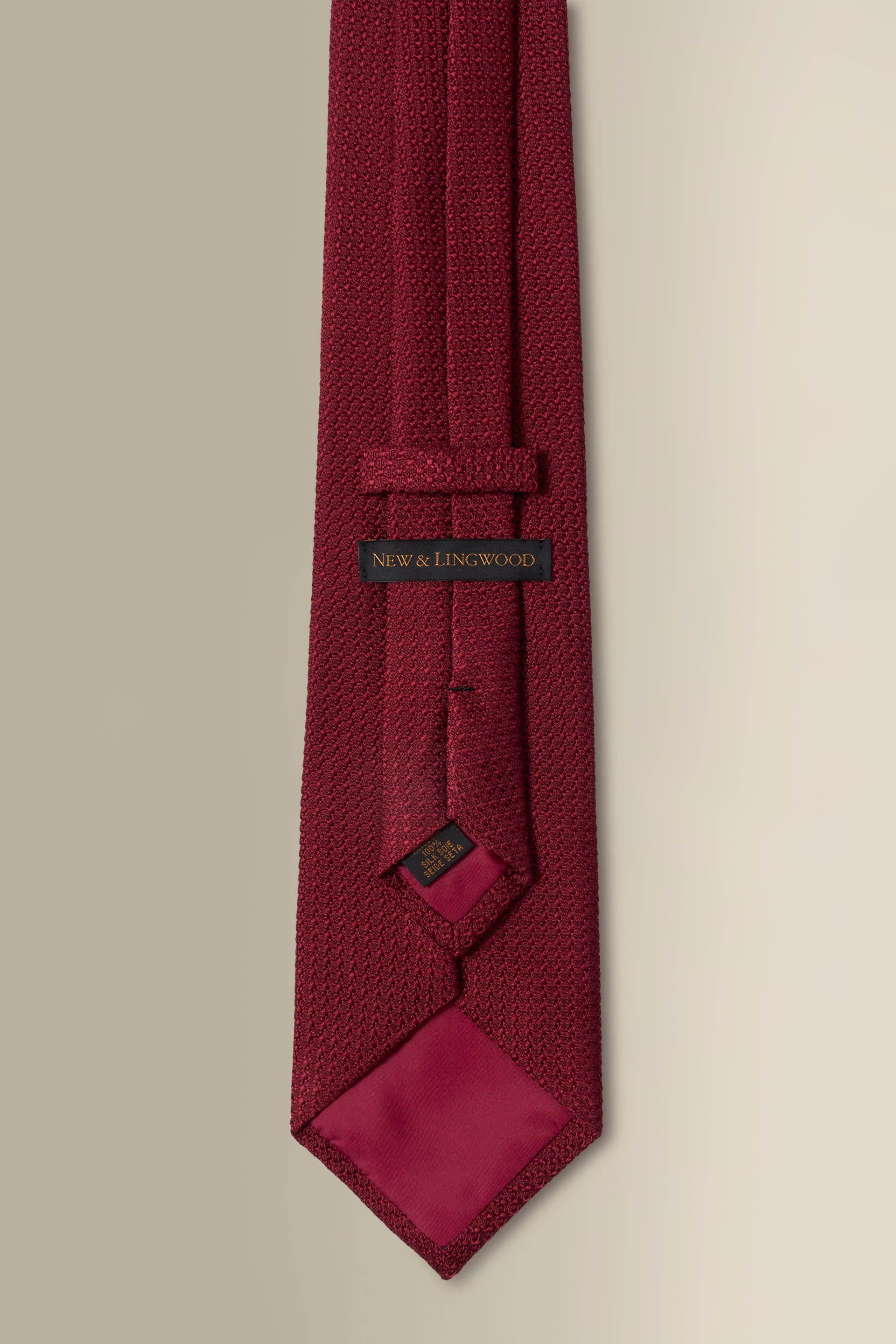 Burgundy Woven Grenadine Tie
