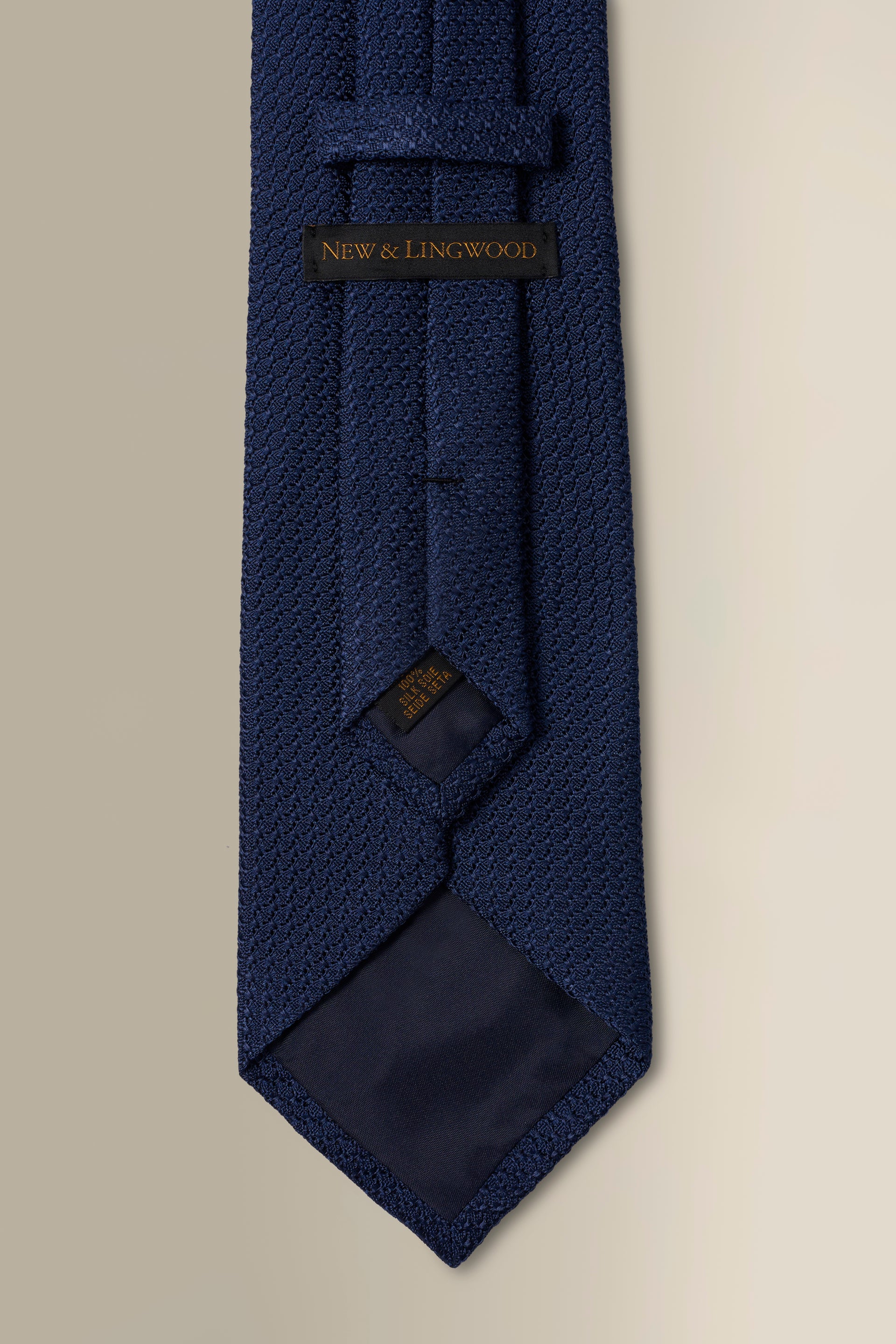Navy Woven Grenadine Tie