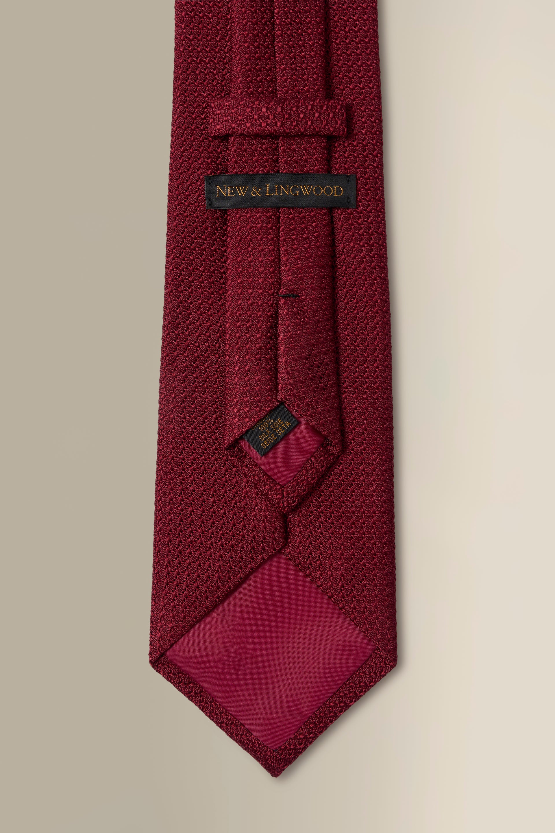 Burgundy Woven Grenadine Tie