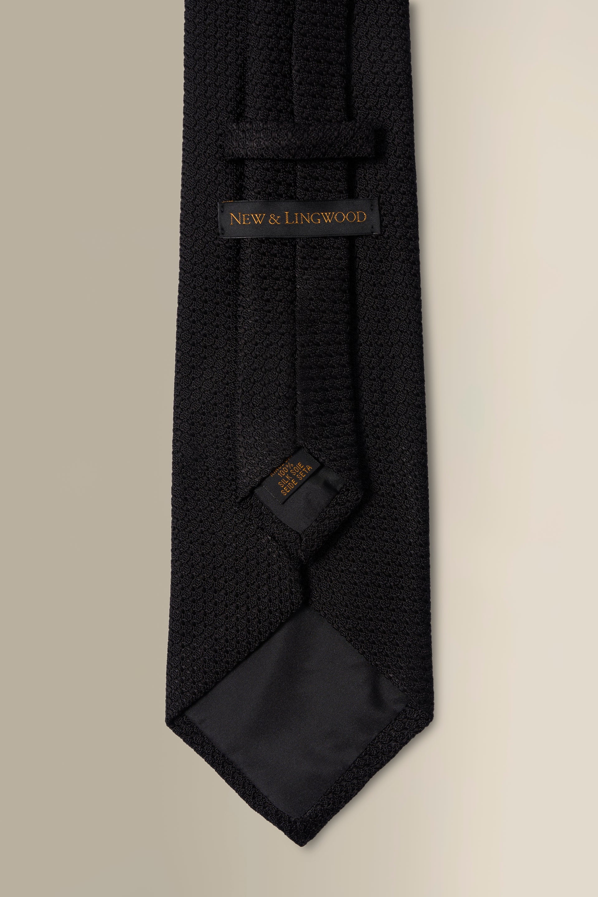 Black Woven Grenadine Tie