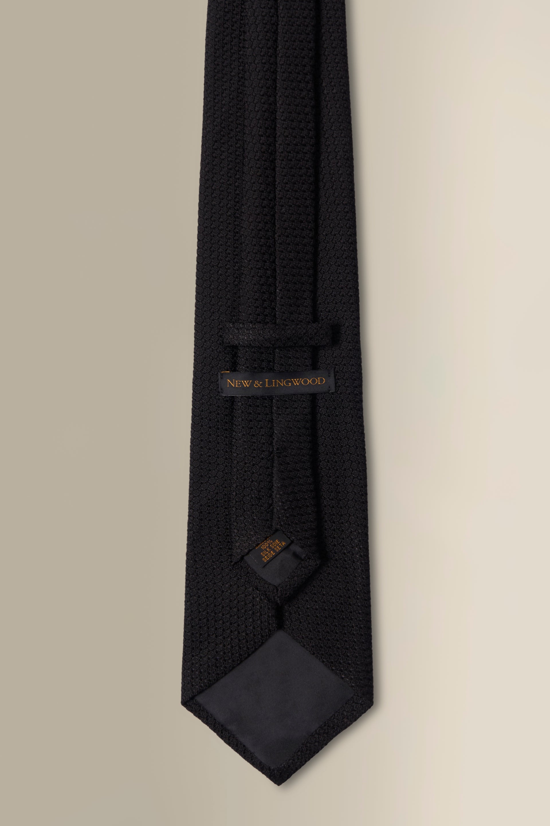 Black Woven Grenadine Tie