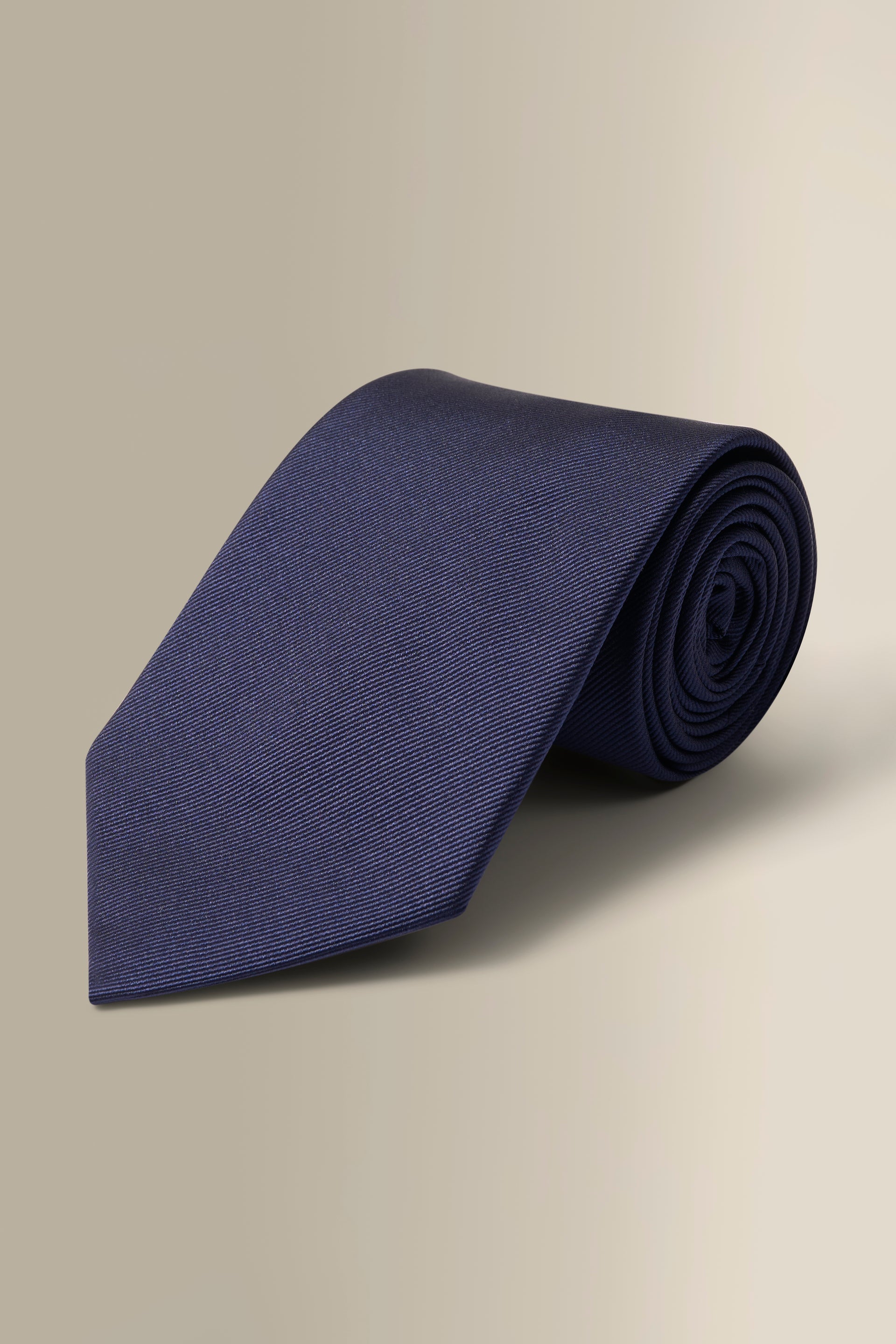 Navy Woven Silk Tie