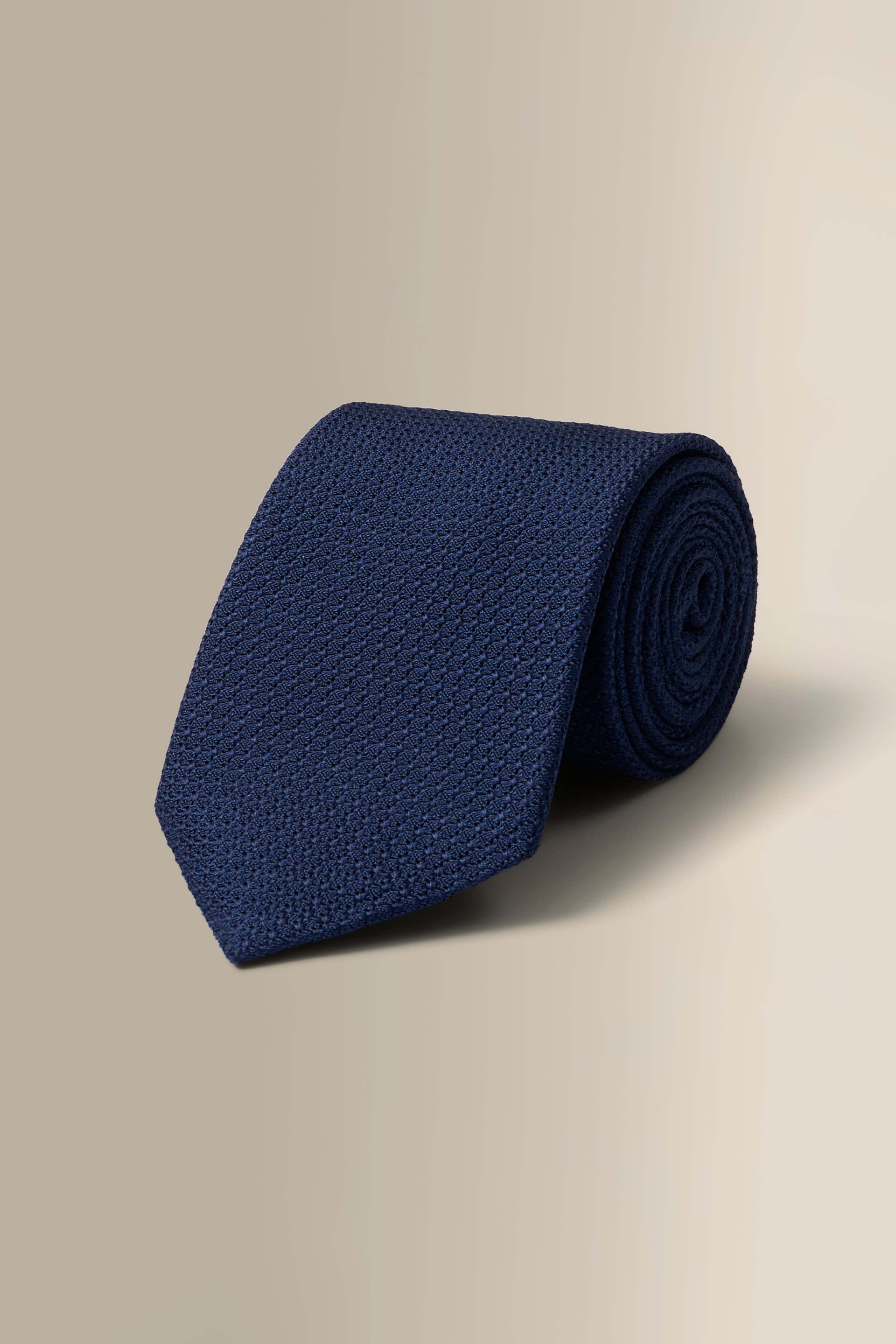 Navy Woven Grenadine Tie