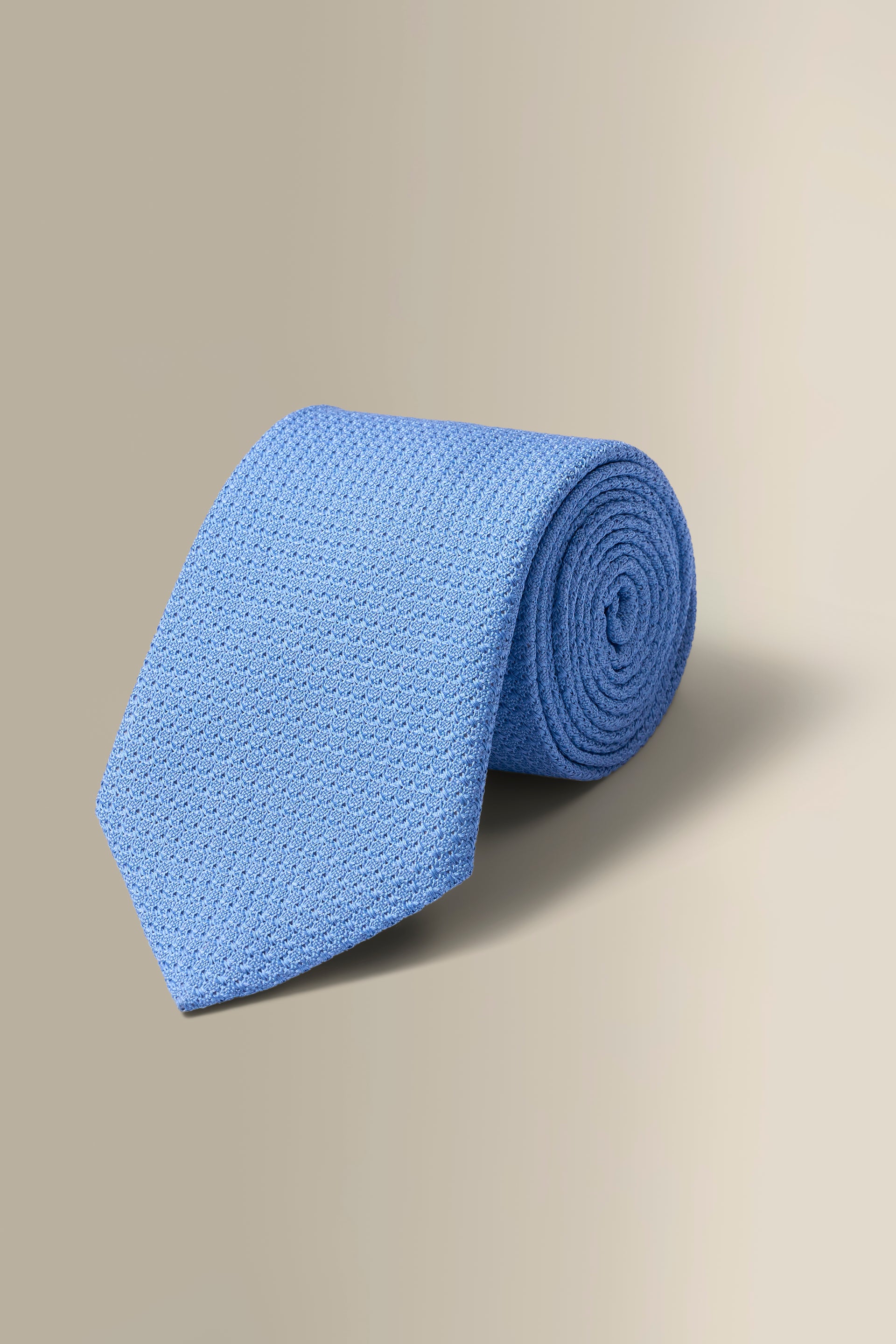 Light Blue Woven Grenadine Tie