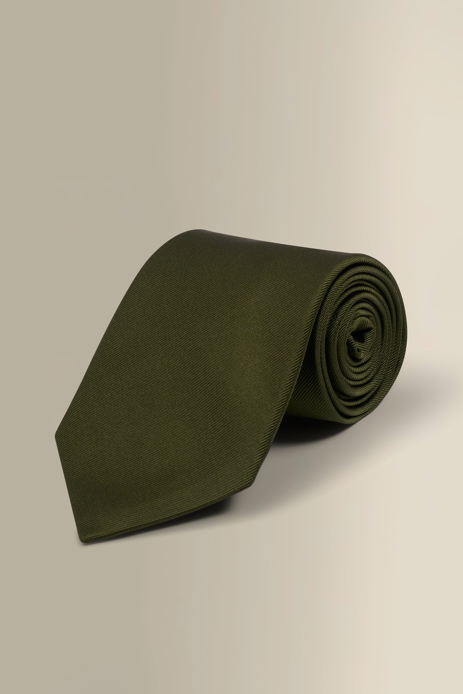 Green Woven Silk Tie