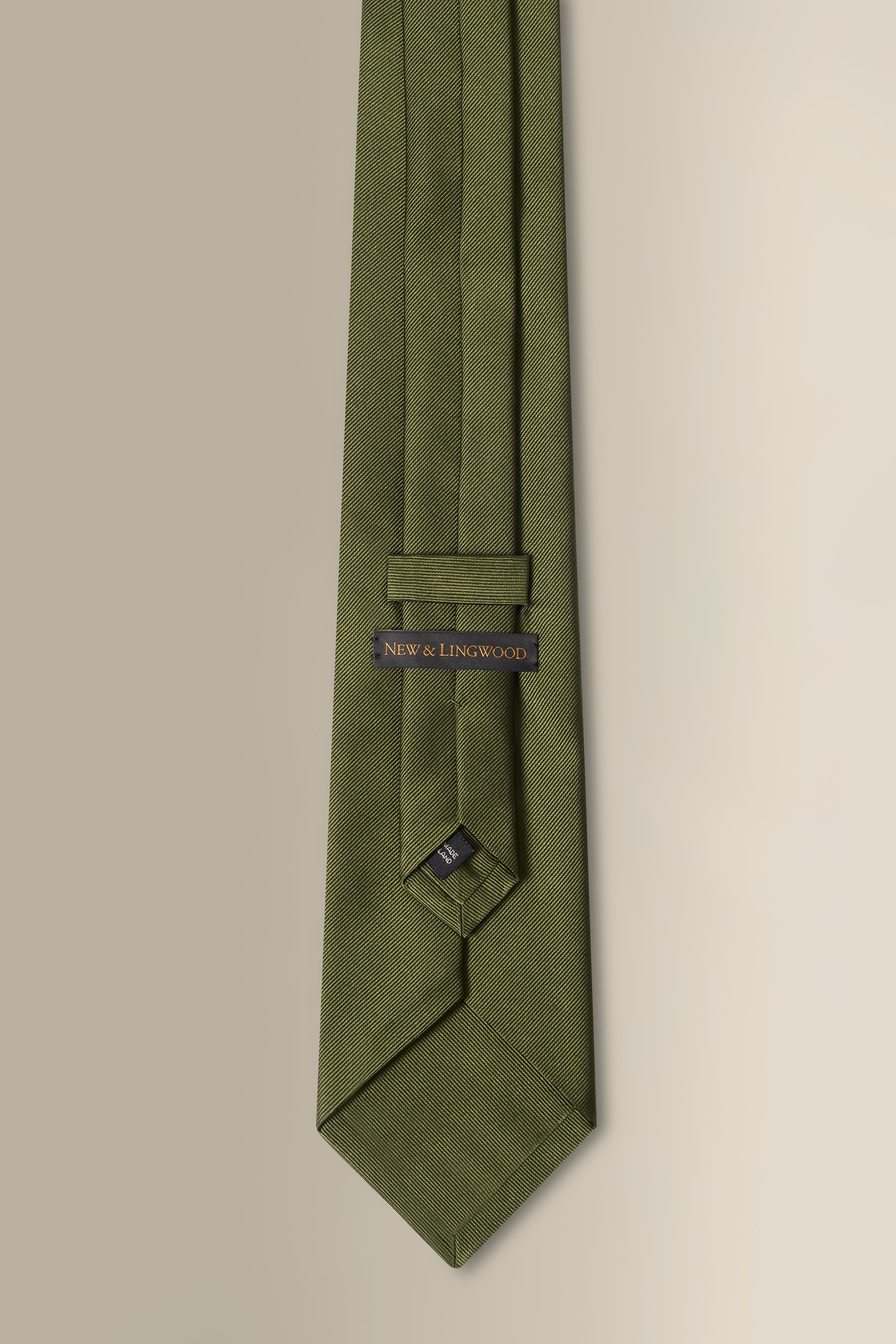 Green Woven Silk Tie