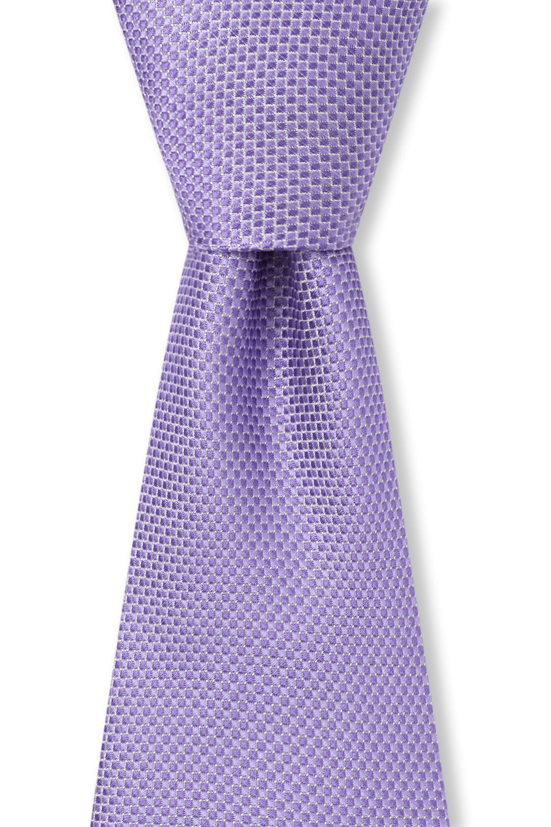 Lilac Micro Pattern Woven Silk Tie