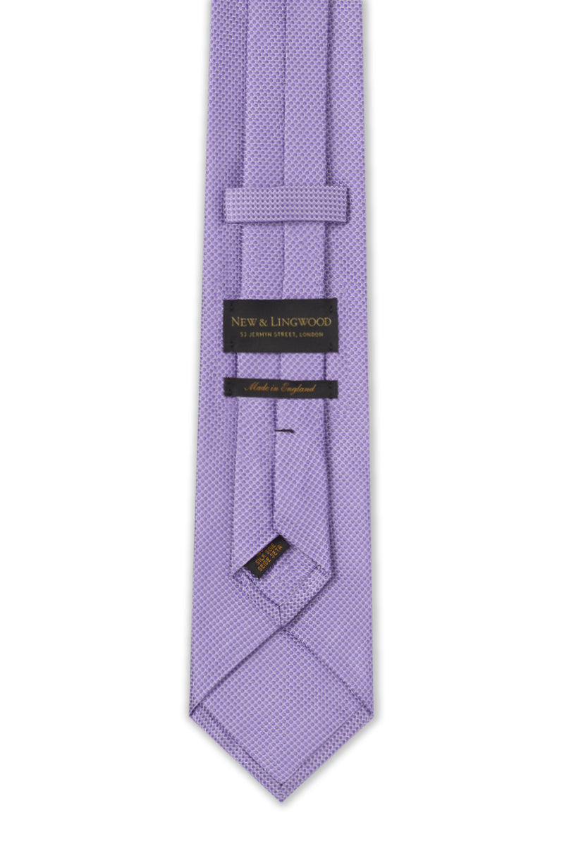 Lilac Micro Pattern Woven Silk Tie