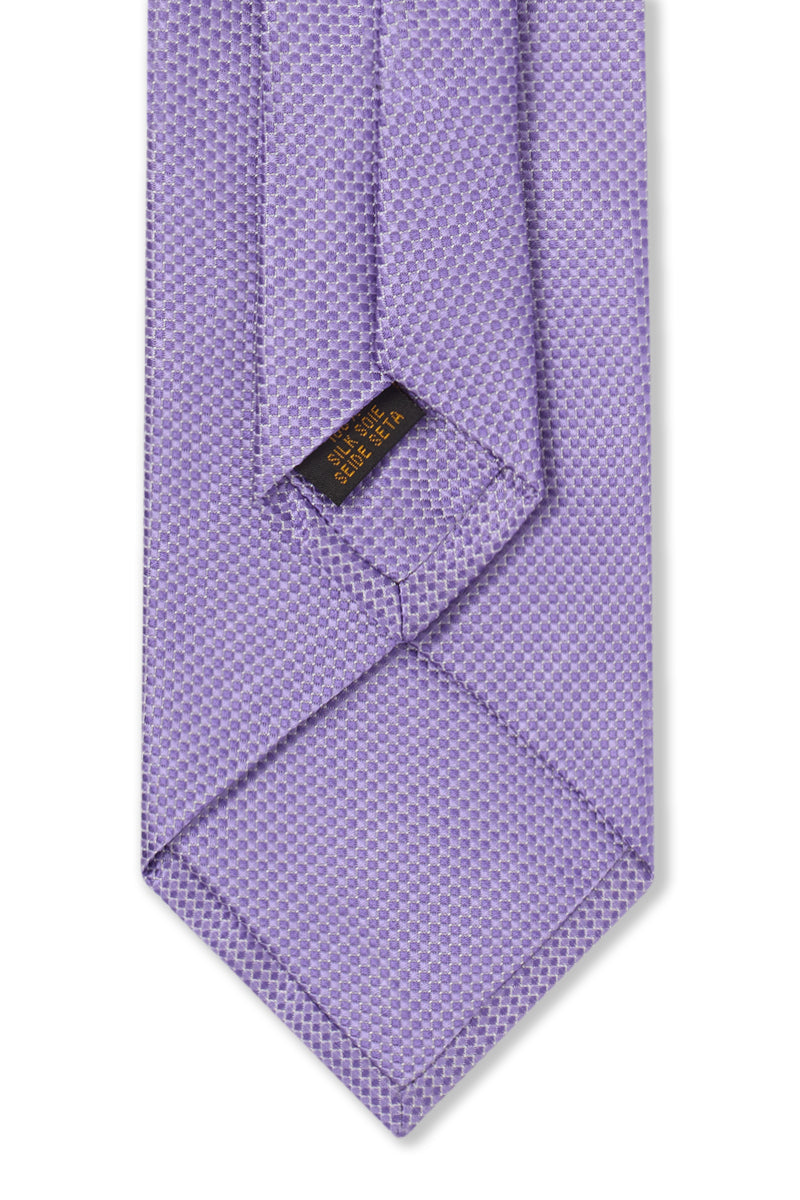Lilac Micro Pattern Woven Silk Tie