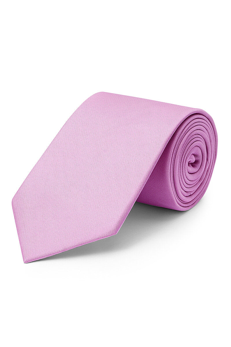 Pale Pink Classic Satin Silk Tie