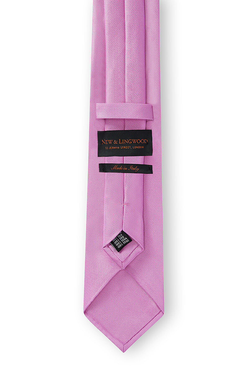Pale Pink Classic Satin Silk Tie