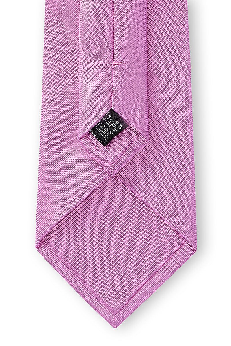 Pale Pink Classic Satin Silk Tie