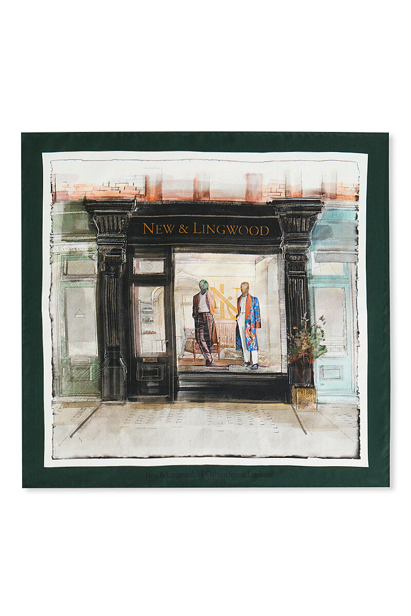 Chiltern Street Store Silk Pocket Square