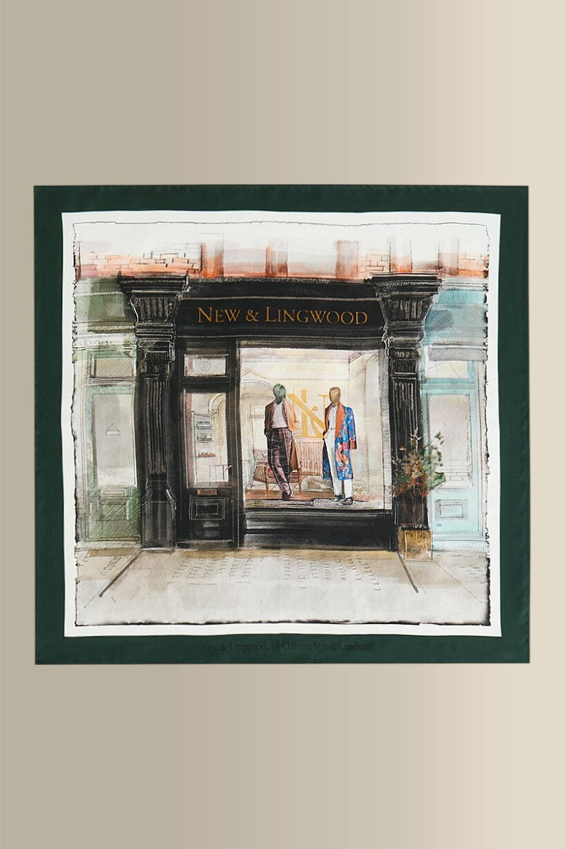 Chiltern Street Store Silk Pocket Square