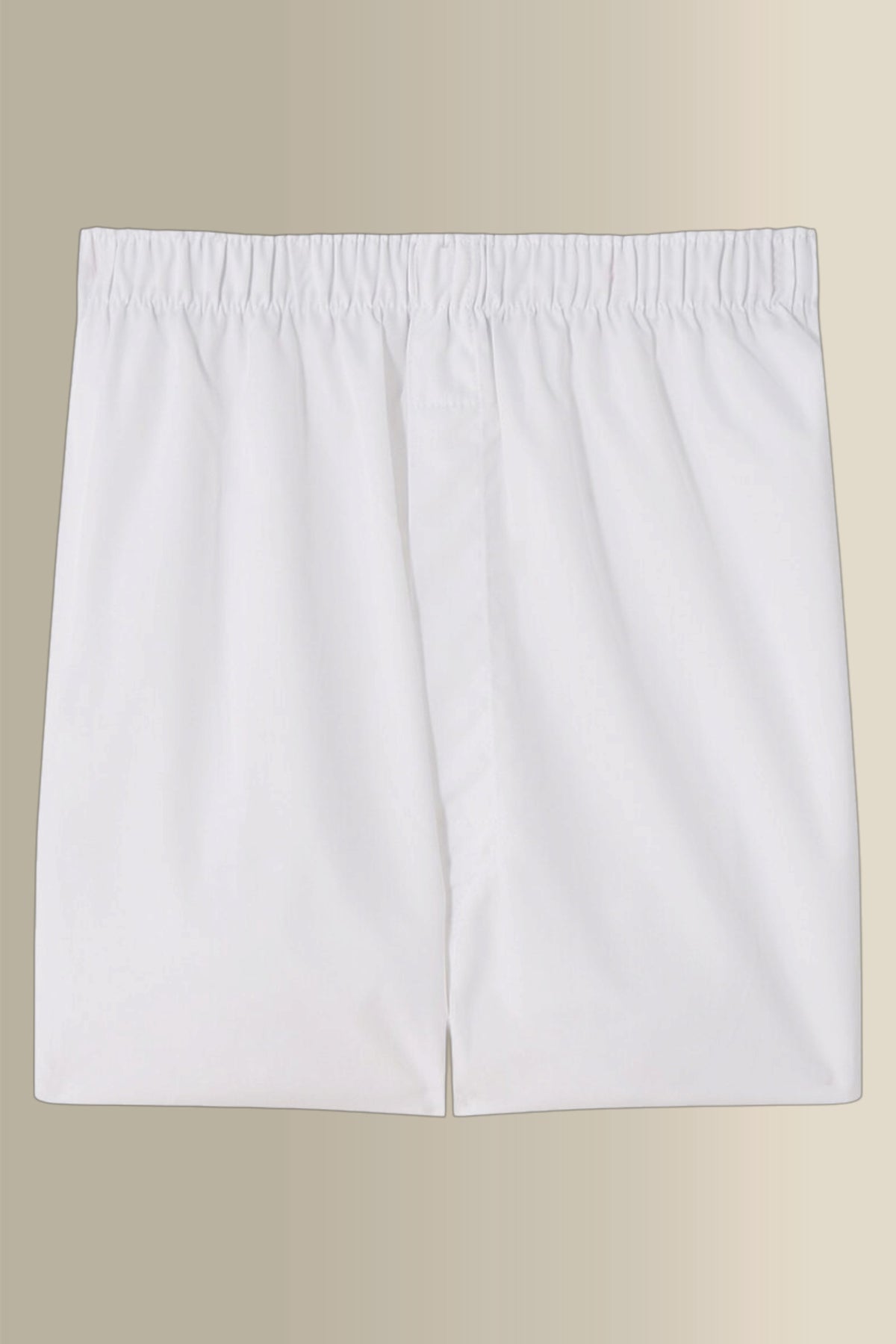 White Poplin Cotton Boxer Shorts