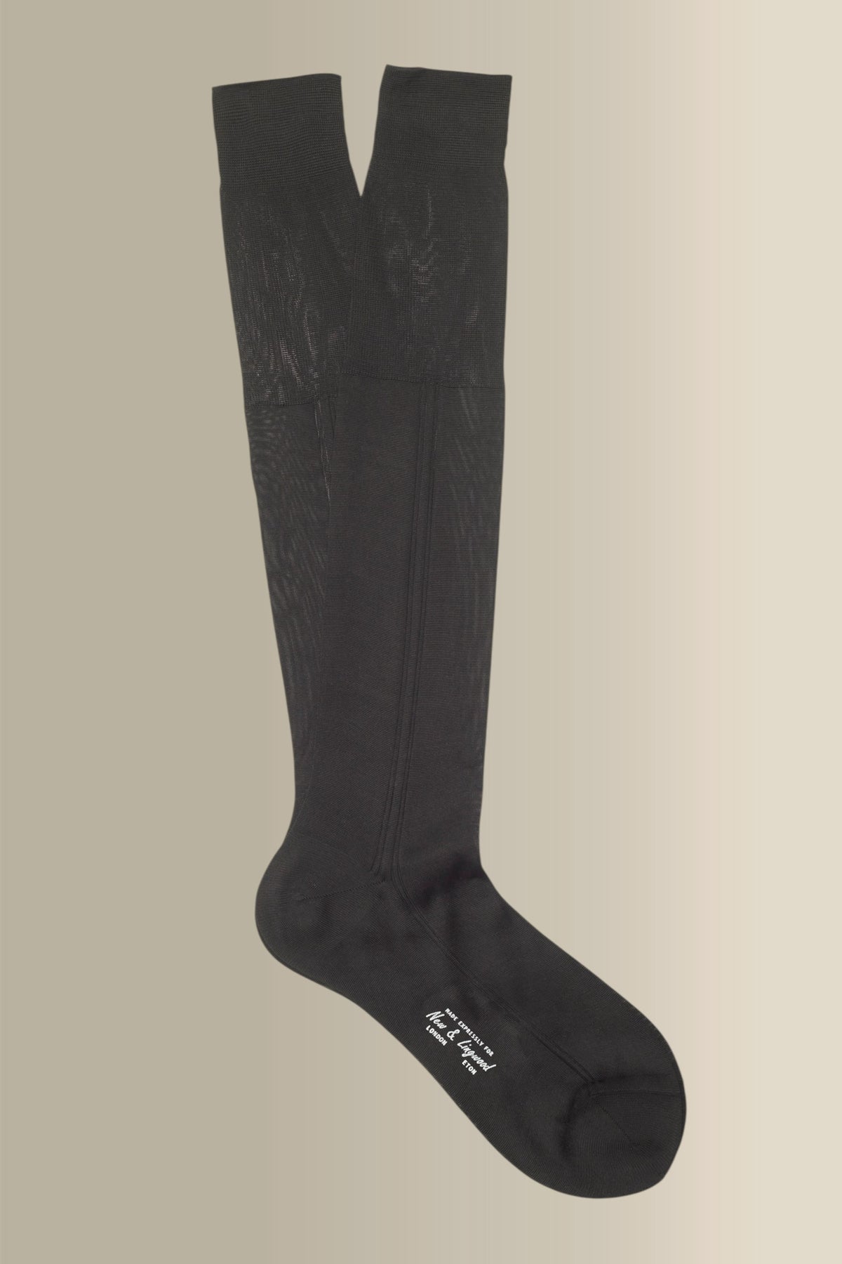 Black Long Silk Socks