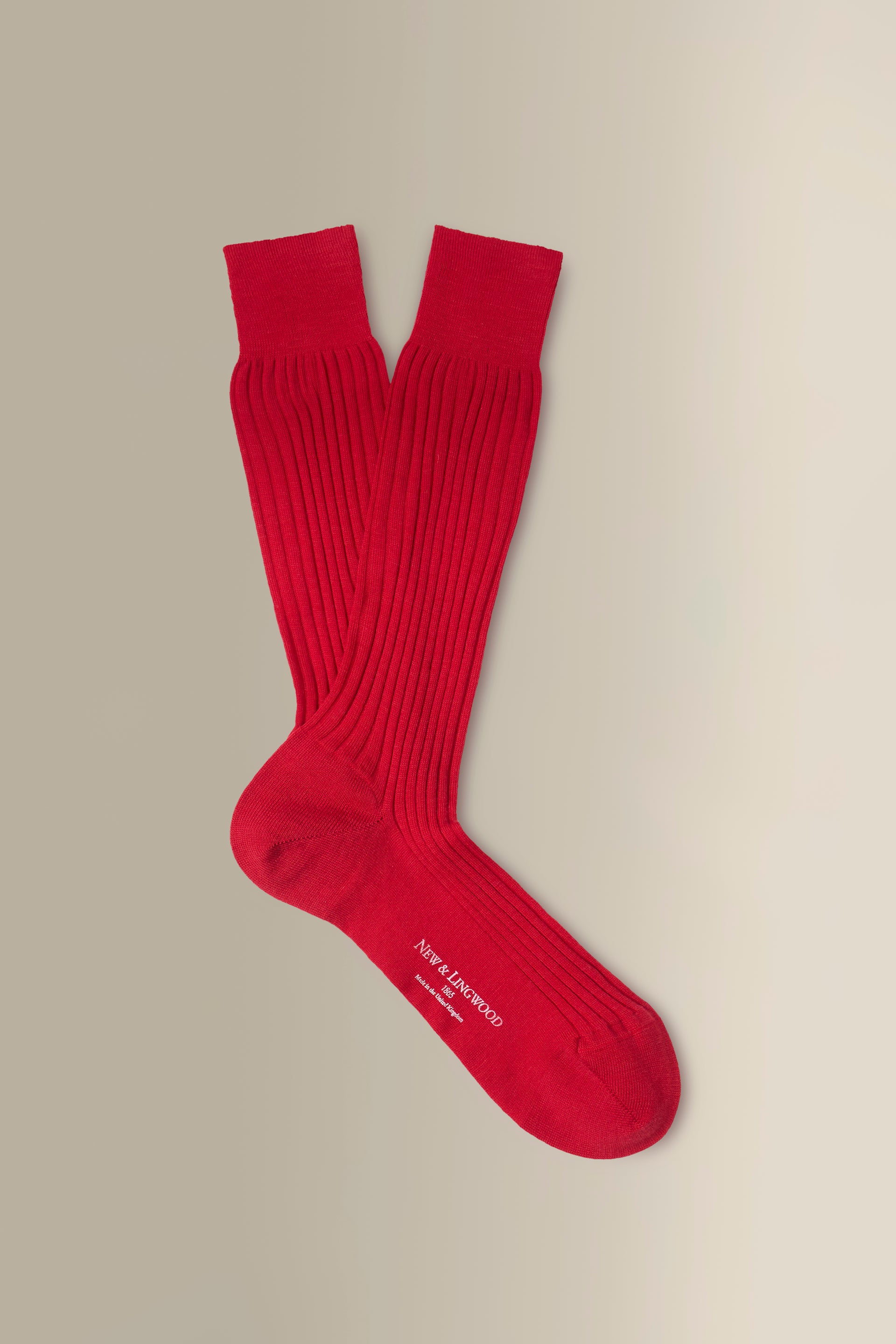 Scarlet Mid Calf Lightweight Wool Socks