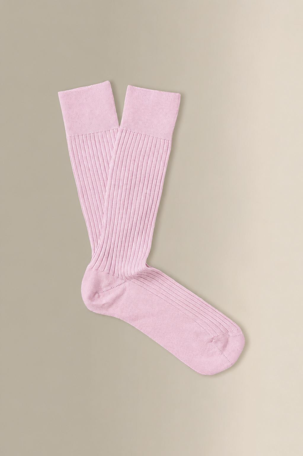Light Pink Mid Calf Lightweight Wool Socks