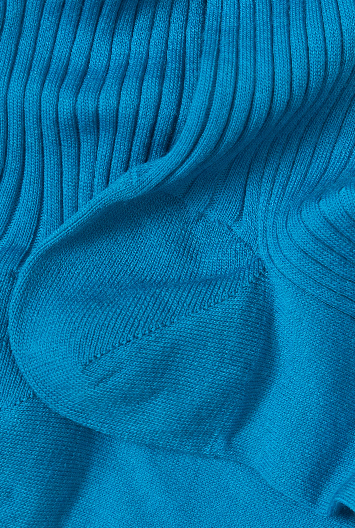 Teal Mid Calf Lightweight Wool Socks